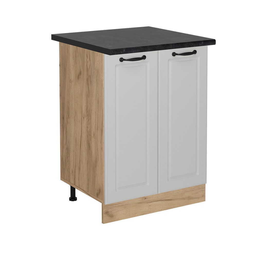 Vicco Unterschrank R-Line, Weiß Landhaus/Goldkraft Eiche, günstig online kaufen