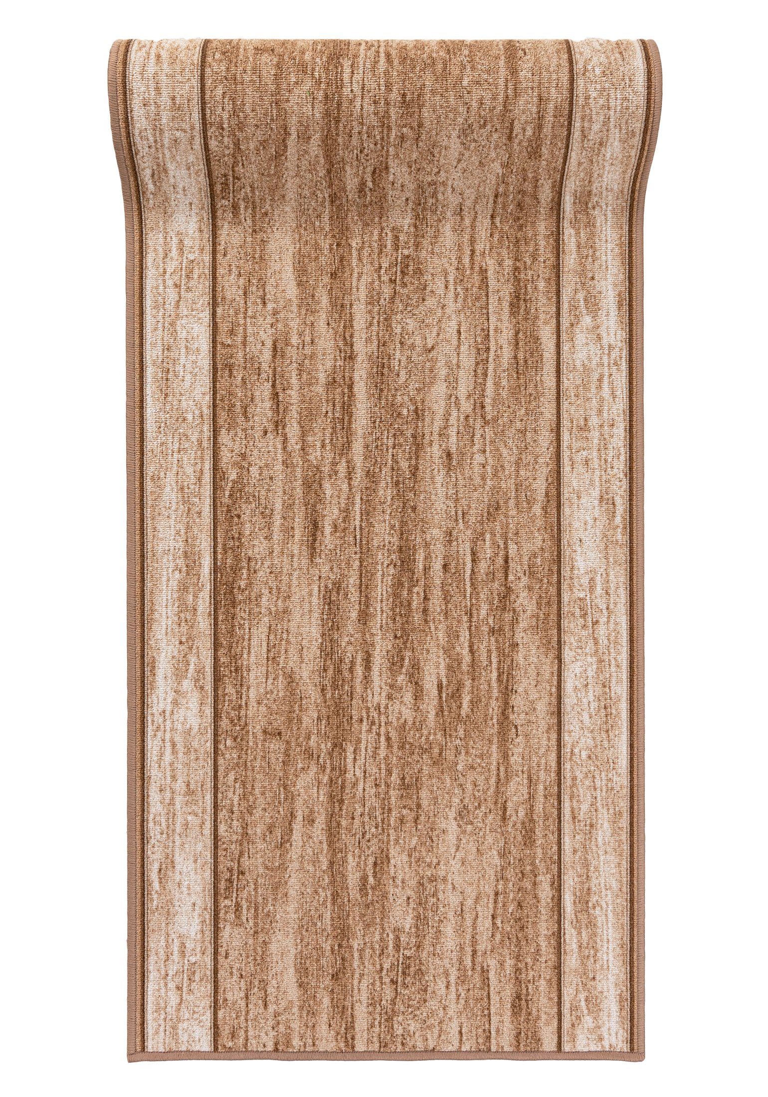 Mazovia Läufer Läufer Teppichläufer Brücke - Vorzimmer Küche - Beige, 67 x 100 cm, Kurzflor, Rutschfest, Meterware, Verschiedene Größen