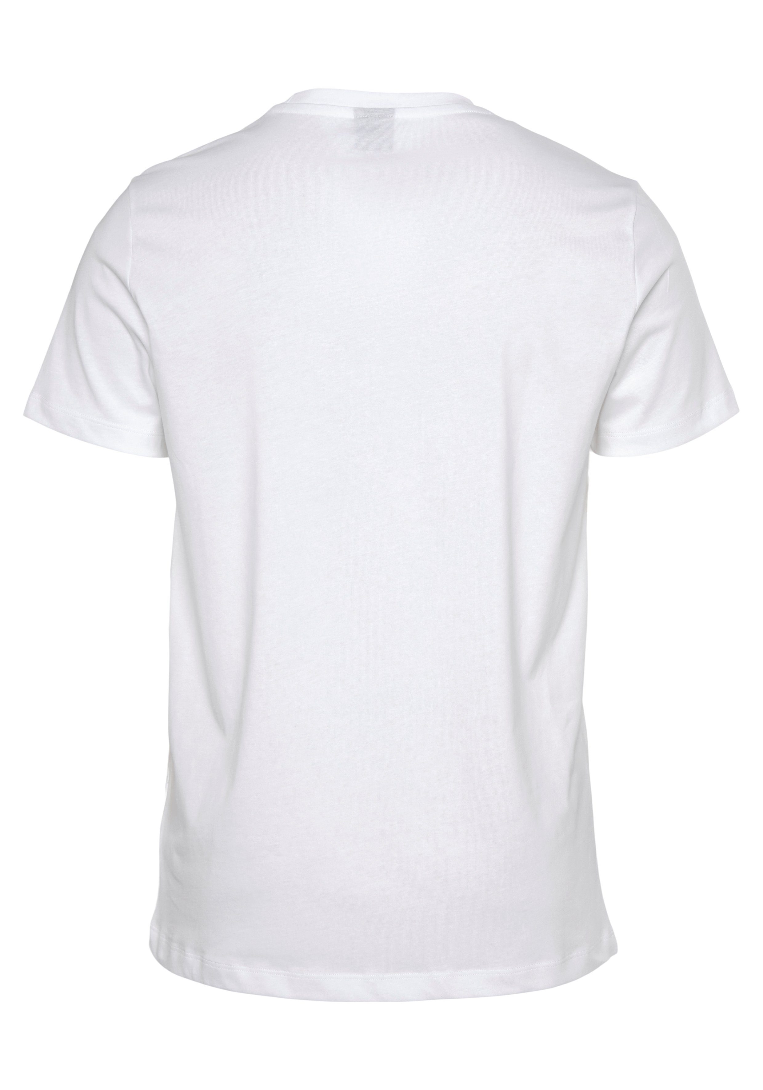 Calvin Klein T-Shirt HERO LOGO mit Bright aufgedrucktem White T-SHIRT Markenlabel COMFORT