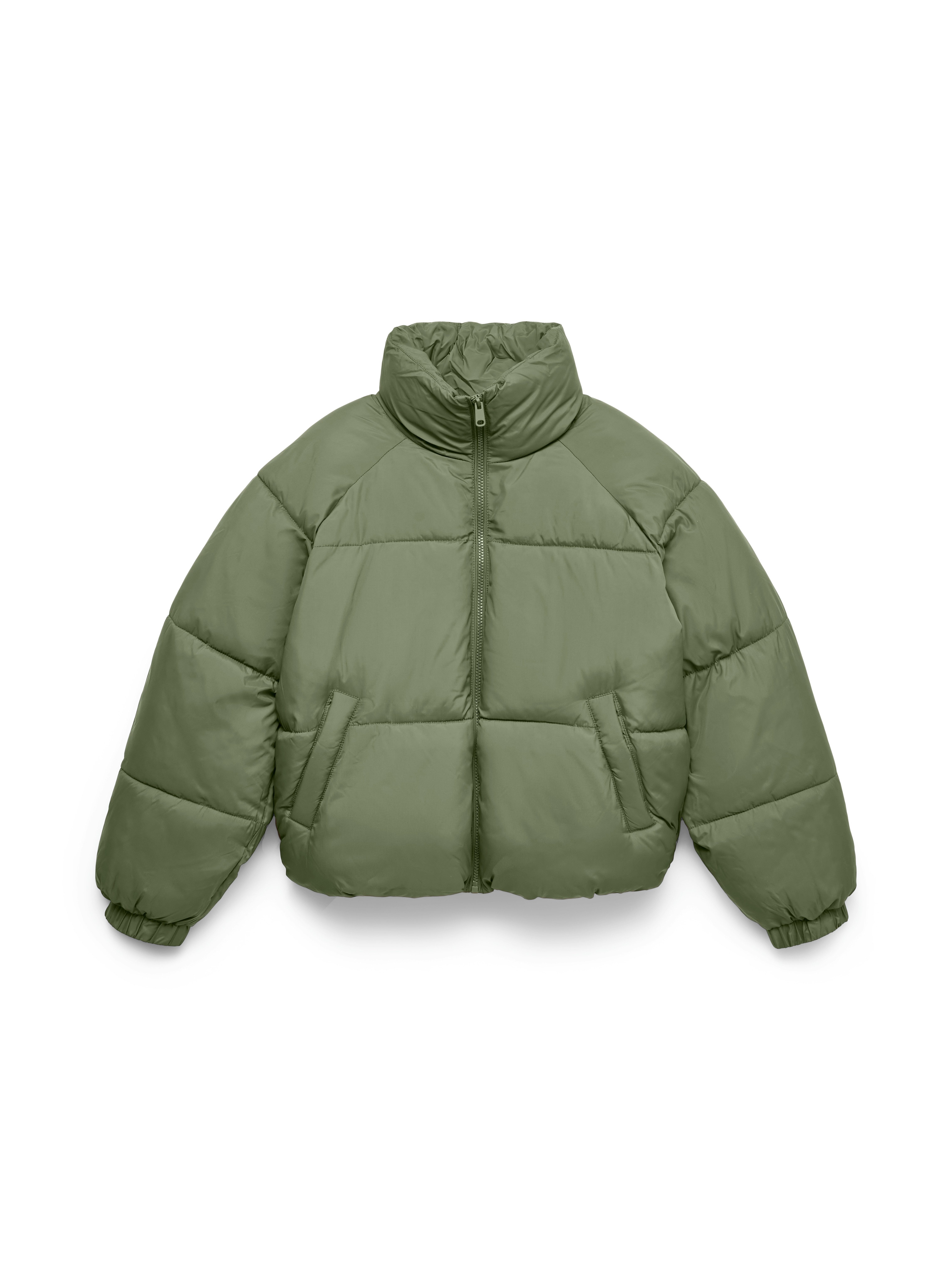 Vero Moda Steppjacke VMBRENDA SHORT JACKET NOOS Kunstfaser, Stehkragen