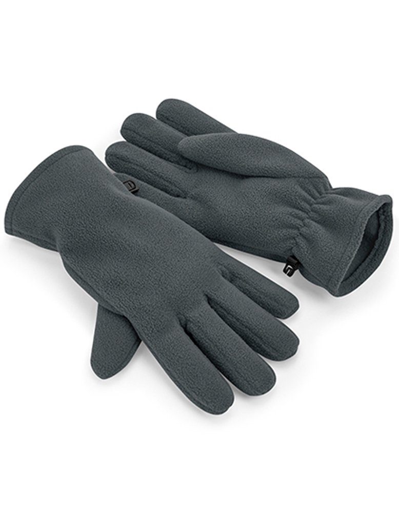 Modescout Stadler Fleecehandschuhe Fleece Gloves Fingerhandschuhe Ultra-Thermostoff recyceltes Polyester Steel Grey