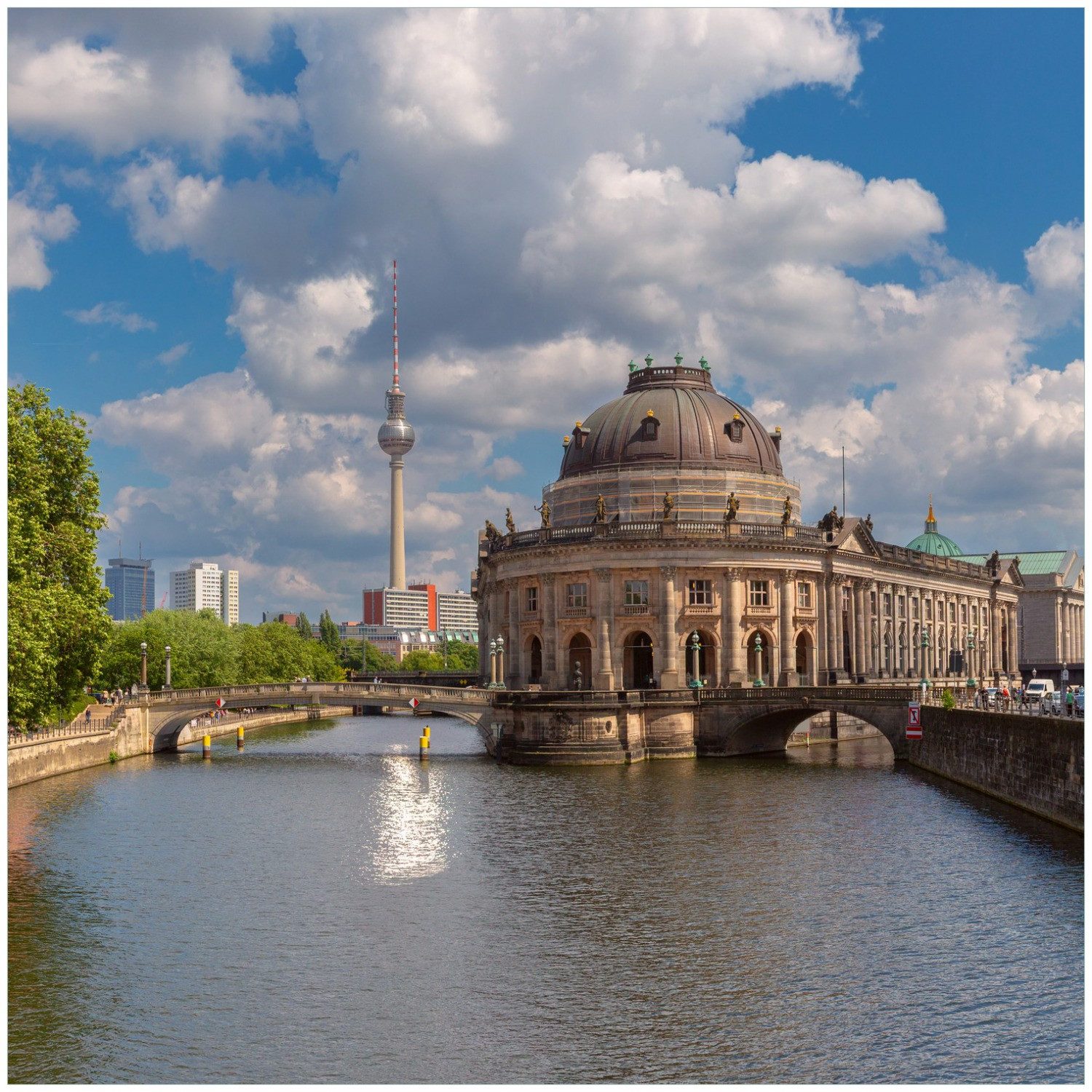 Wallario Acrylglasbild, Blick auf Berlin, in verschiedenen Ausführungen
