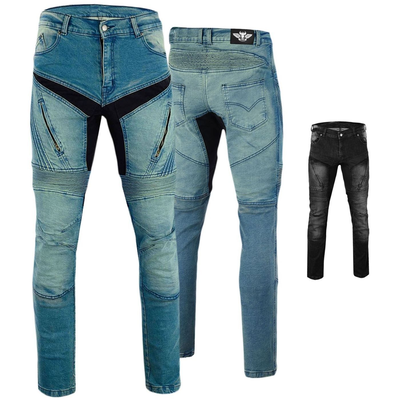 BULLDT Motorradhose JEANS-011 BULLDT Herren Motorradhose Jeans Protektoren