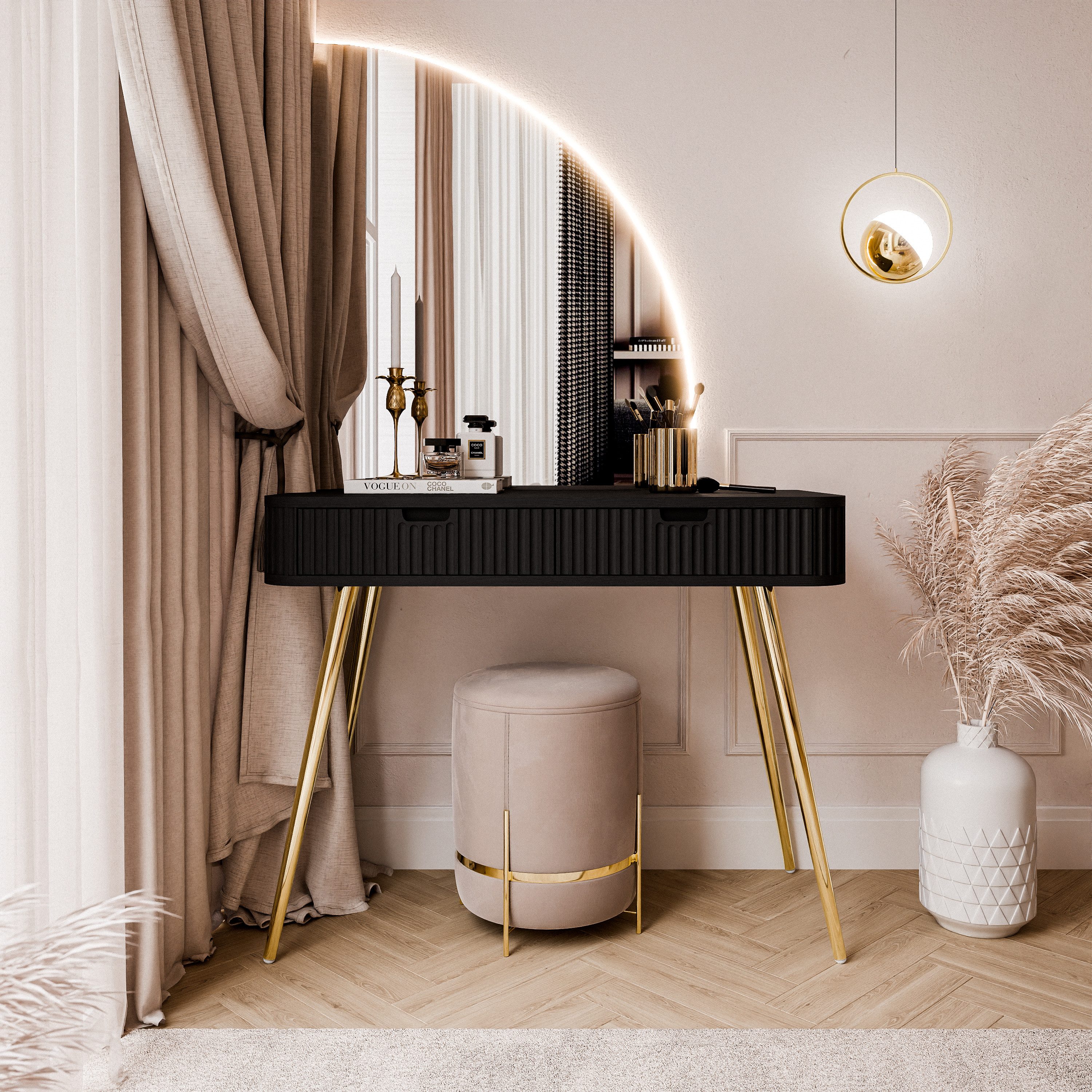 Lookway Schminktisch ZAIRA-QS mit LED Spiegel, günstig online kaufen