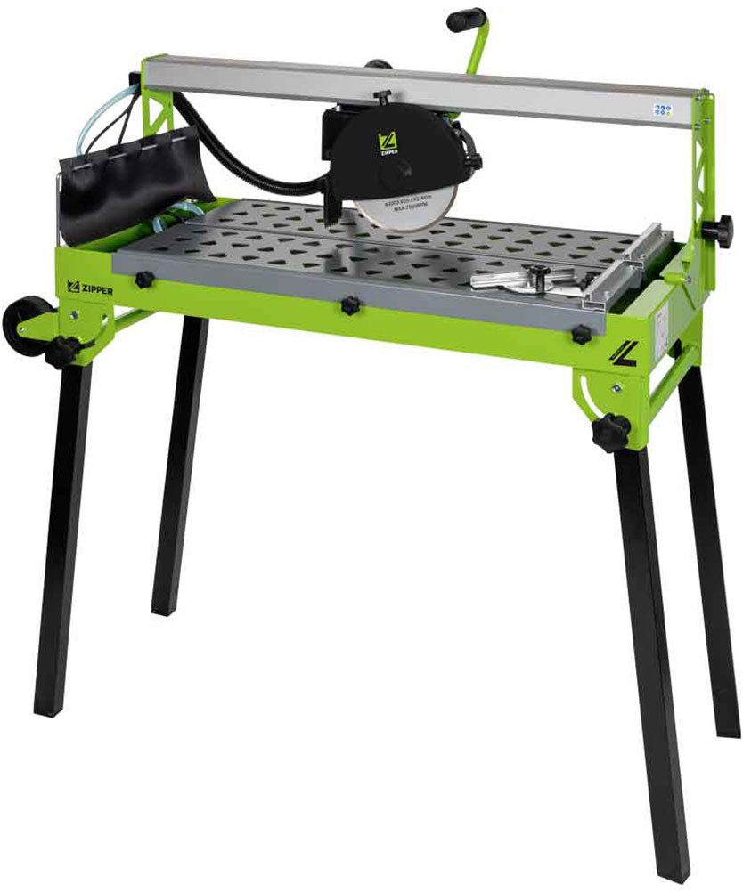 ZIPPER Fliesenschneidemaschine, Schneidaggregat bis 45° schwenkbar