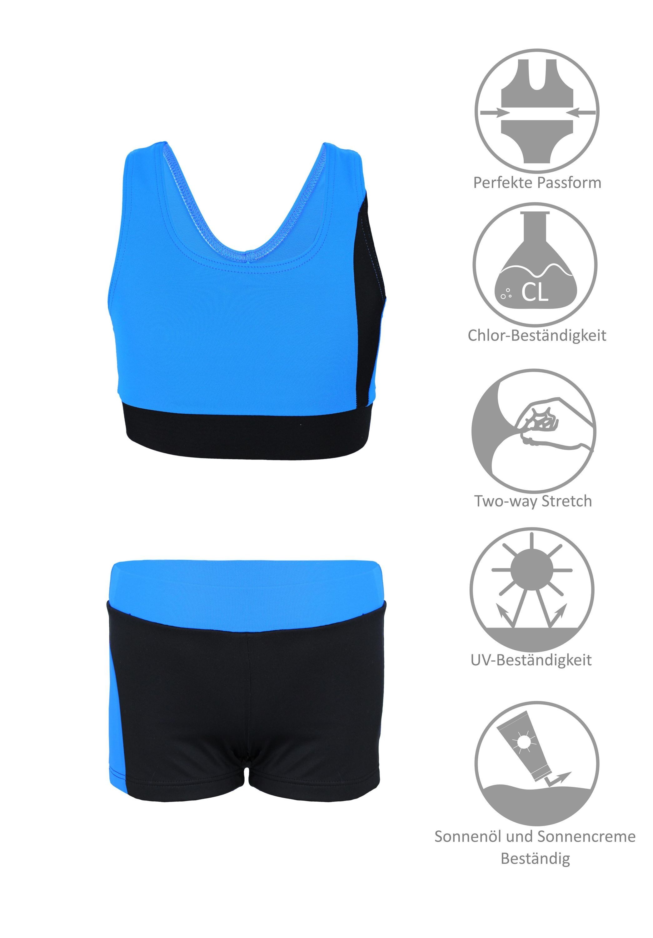 Aquarti Schwimmanzug Aquarti Mädchen Sport Bikini - Racerback Bustier & Badehose – Bild 3 von 5