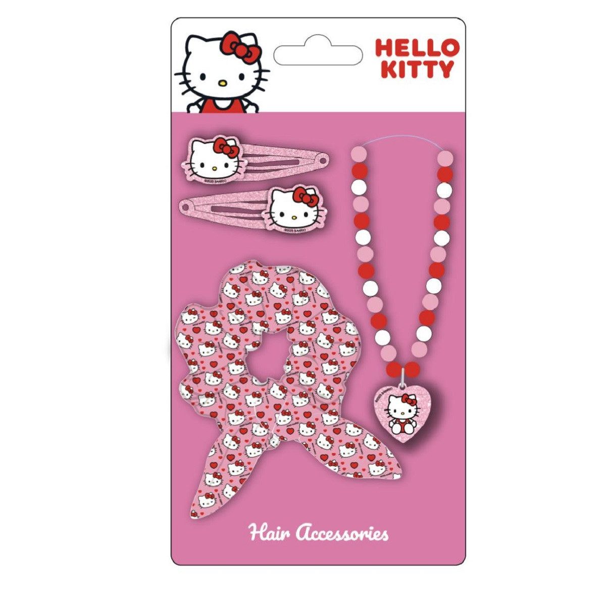 Cerda Schmuckset Hello Kitty Accessoires-Set – Kinderschmuck & Haarzubehör im Set