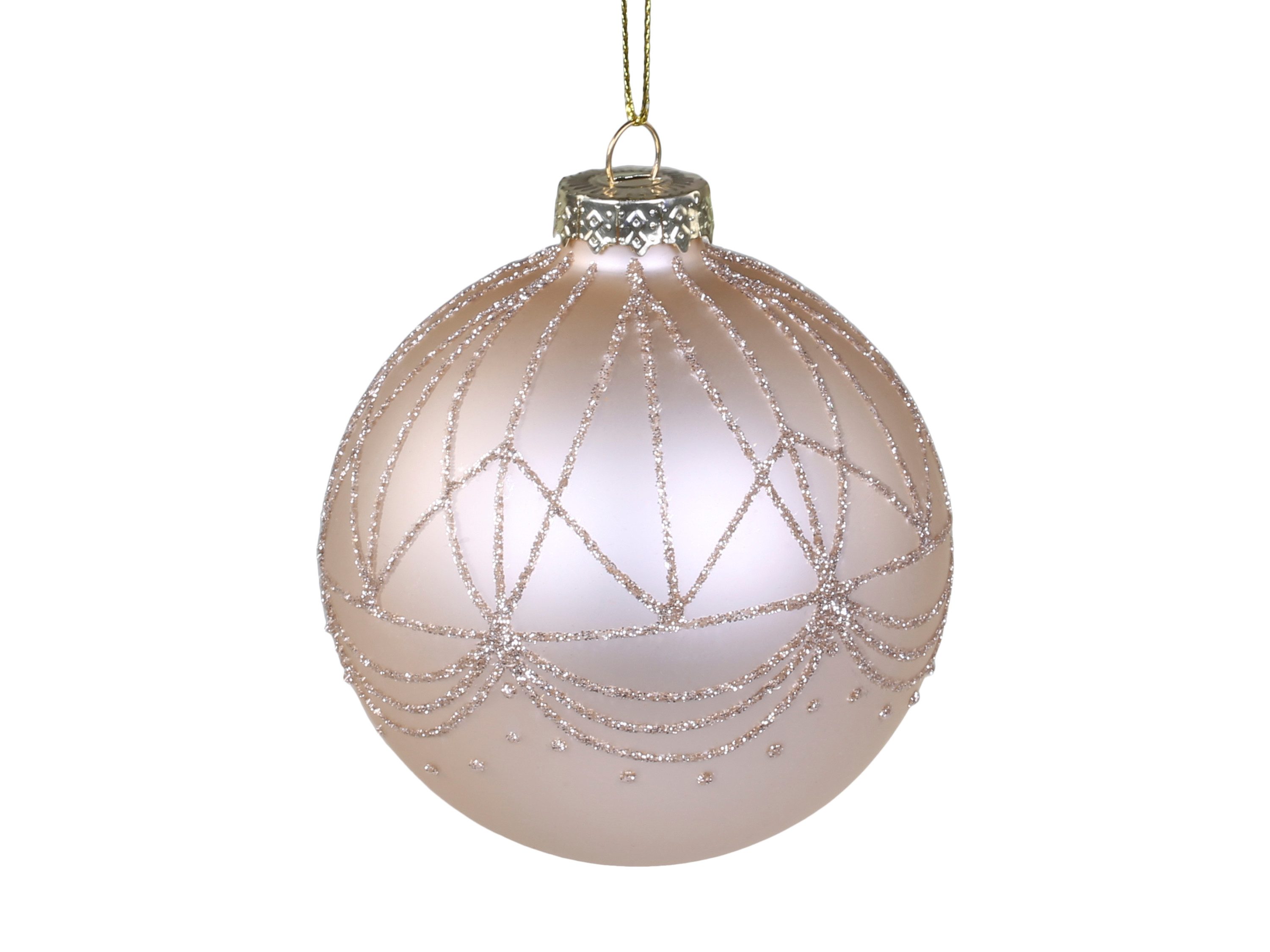 Chic Antique Weihnachtsbaumkugel Glas Weihnachtskugeln Pastell Vintage Christbaum Deko Kugeln, Christbaumkugel, Glas, Skandinavisches Design, Pastellfarben