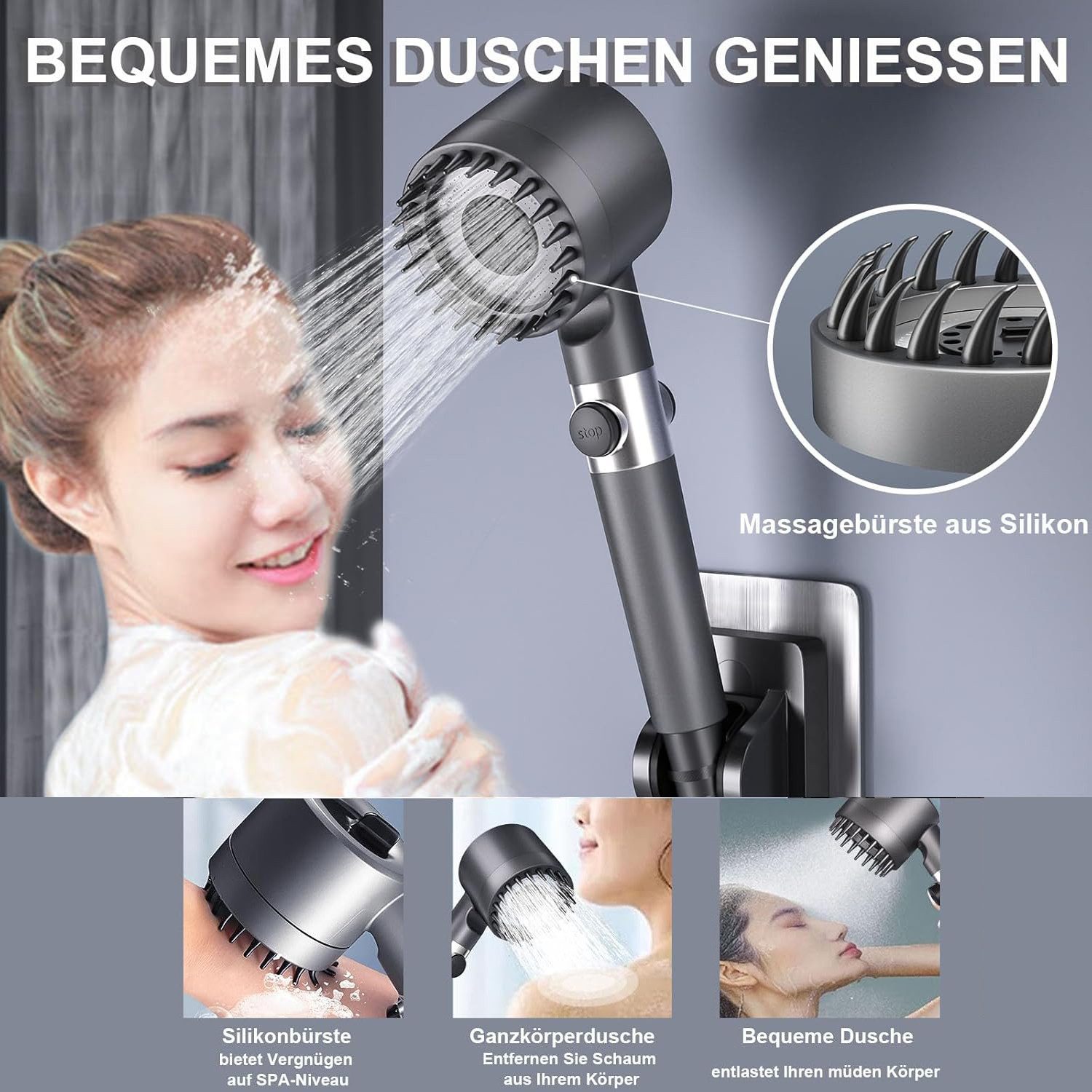 Refined Living Handbrause Duschkopf mit Filter günstig online kaufen