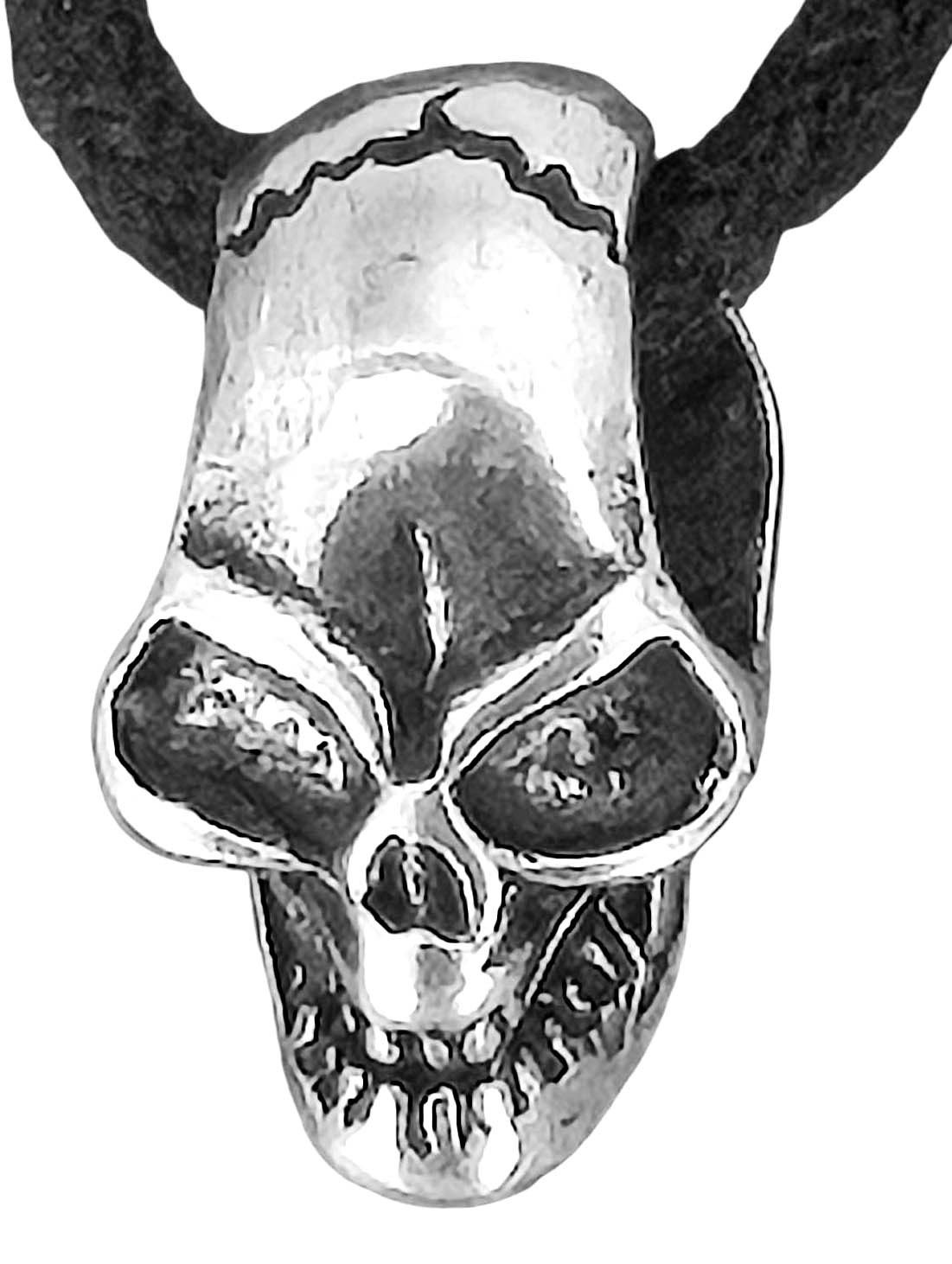 Kettenanhänger Totenkopf Skull Schädel 925 Sterling Silber Anhänger Schädel
