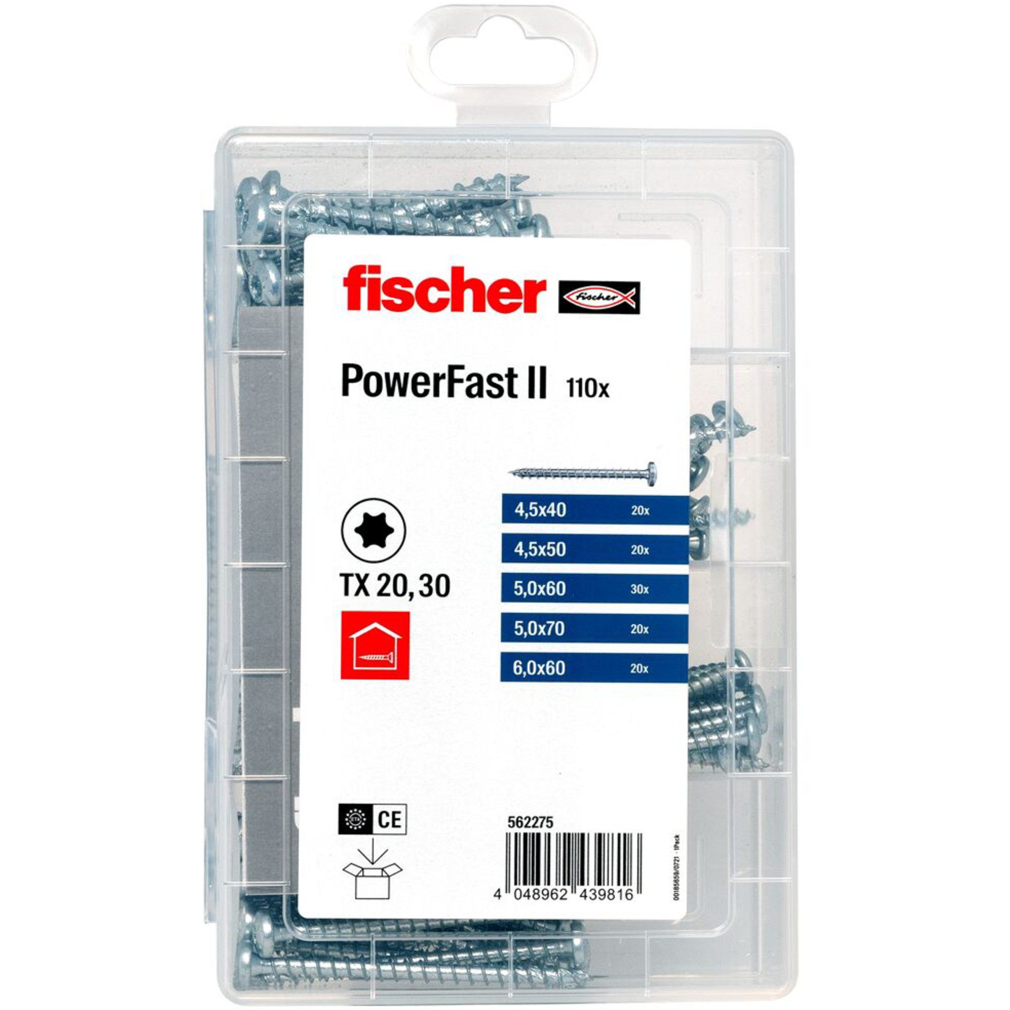 Fischer Schraube fischer Meisterbox PowerFast II Pan Head VG TX