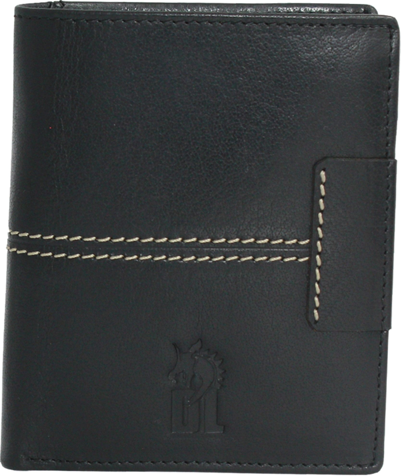 DrachenLeder Geldbörse DrachenLeder Herren Geldbörse schwarz (Portemonnaie, Portemonnaie), Herren Portemonnaie Echtes Leder schwarz, Serie Daniel