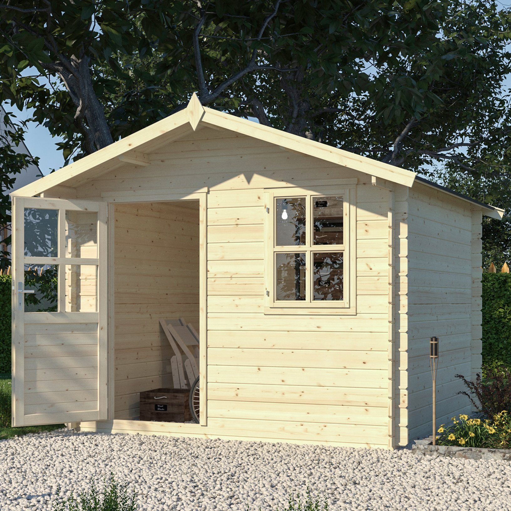 Nordic Holz Gartenhaus »Vincenza«, BxT: 310x331 cm | OTTO