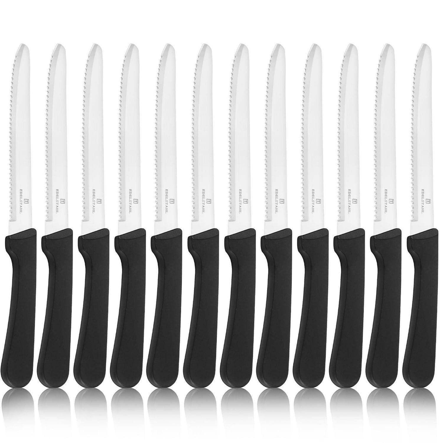 LuxusKollektion Steakmesser Steakmesser Set 12-tlg. Edelstahl/Polypropylen schwarz