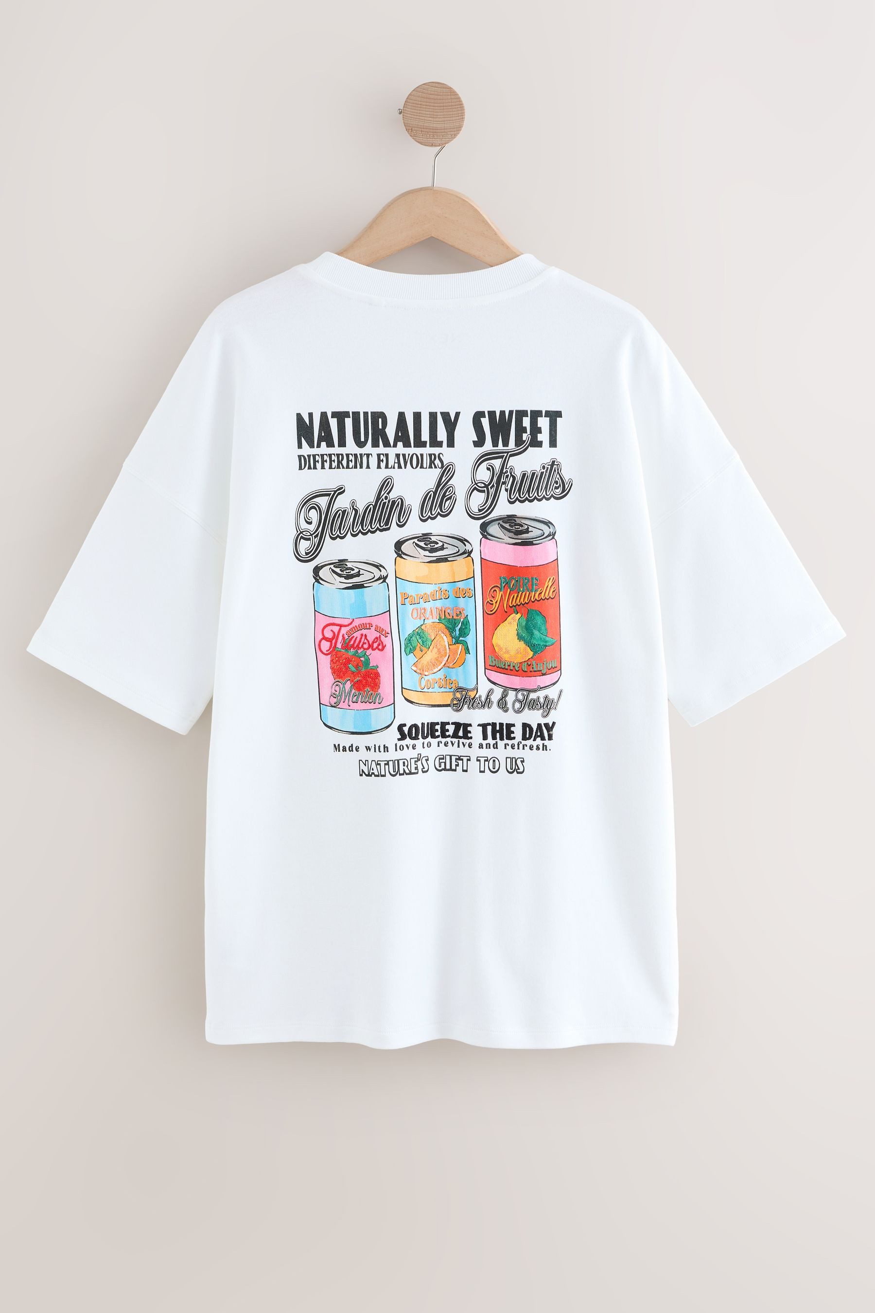 Next T-Shirt Oversized Fit T-Shirt, Dosen-Drinks (1-tlg) günstig online kaufen