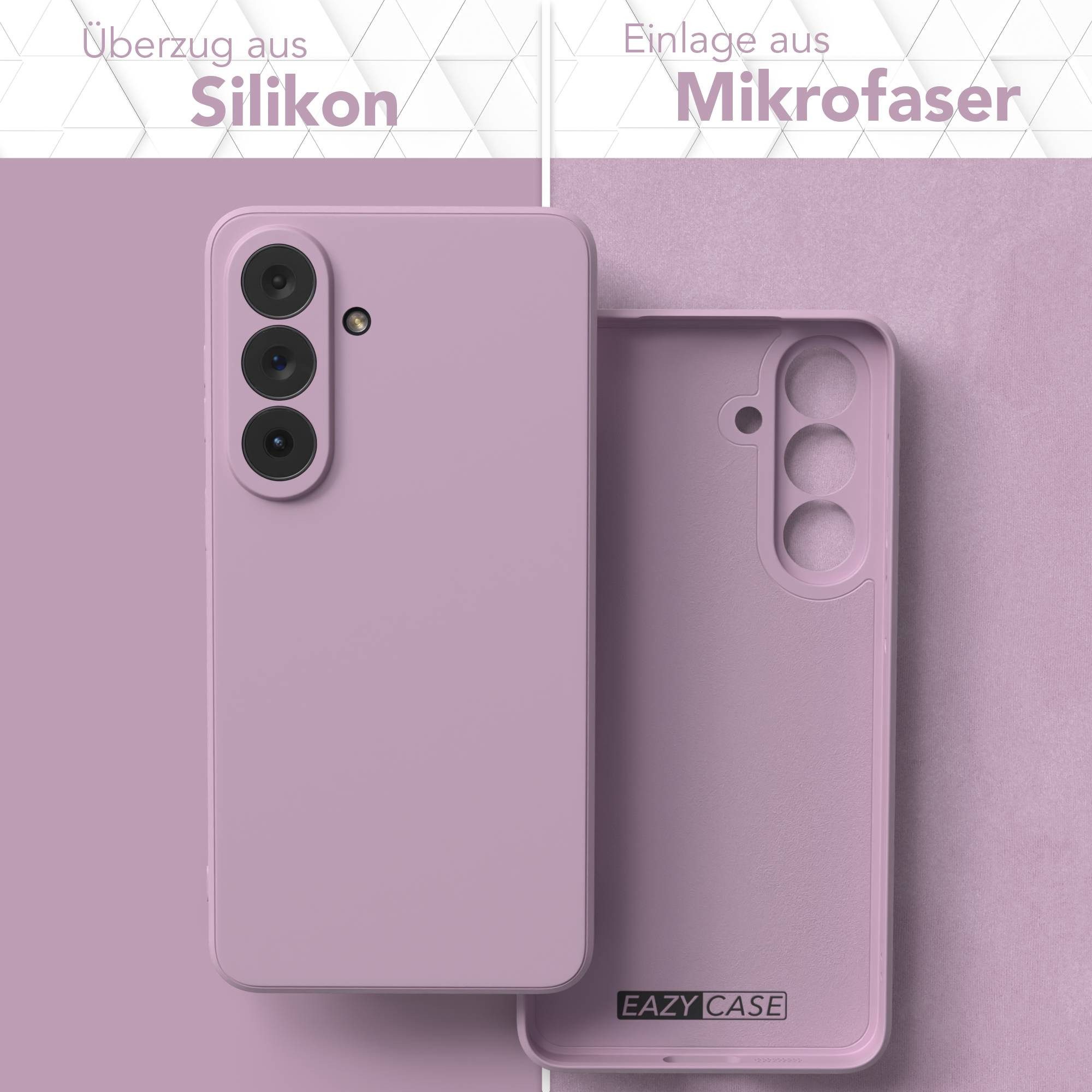 EAZY CASE Handyhülle TPU Hülle für Samsung Galaxy S26 Plus 6,7 Zoll, Hülle mit Kameraschutz Handycase Soft Smart Slimcover Lila / Flieder