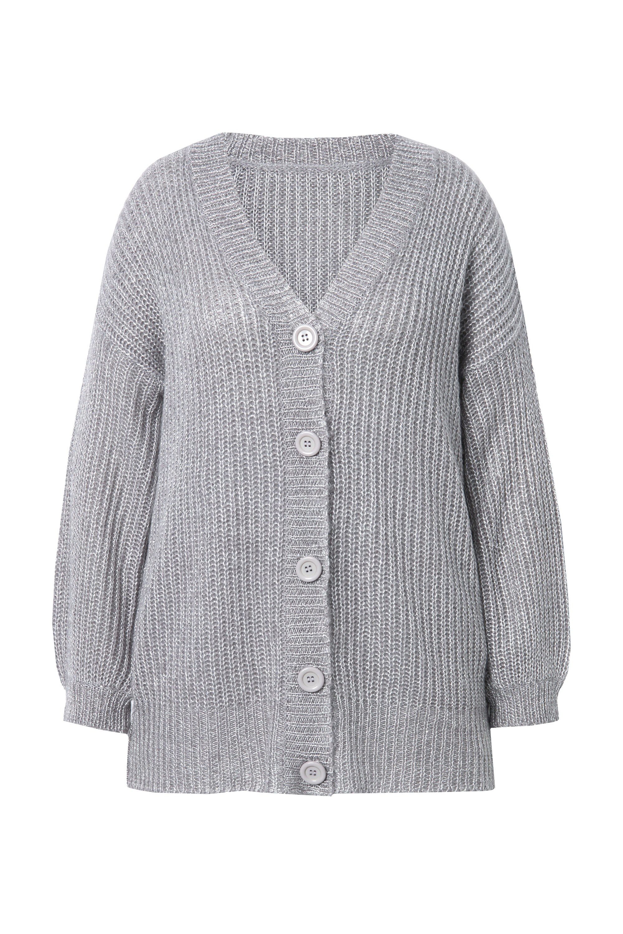 MIAMODA Strickjacke Strickjacke mit Glitzergarn Loose Fit günstig online kaufen