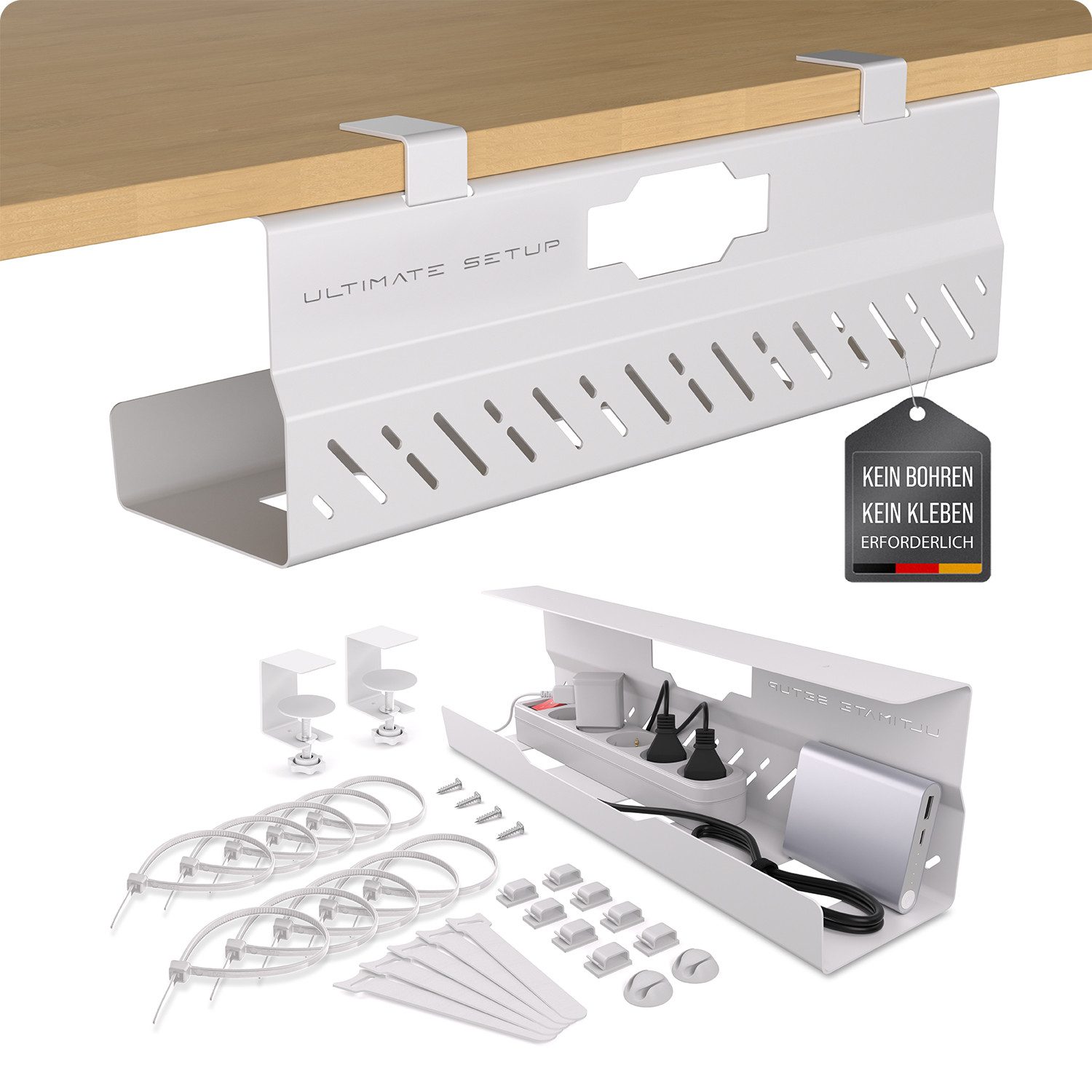 Ultimate Setup Kabelführung Kabelkanal Schreibtisch - Kabelmanagement (1-St)
