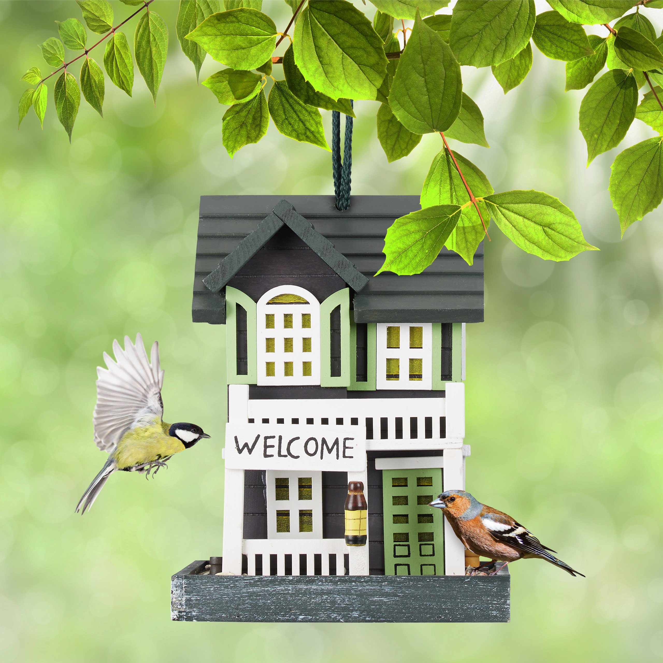 relaxdays Vogelhaus Vogelfutterhaus zum Aufhängen günstig online kaufen