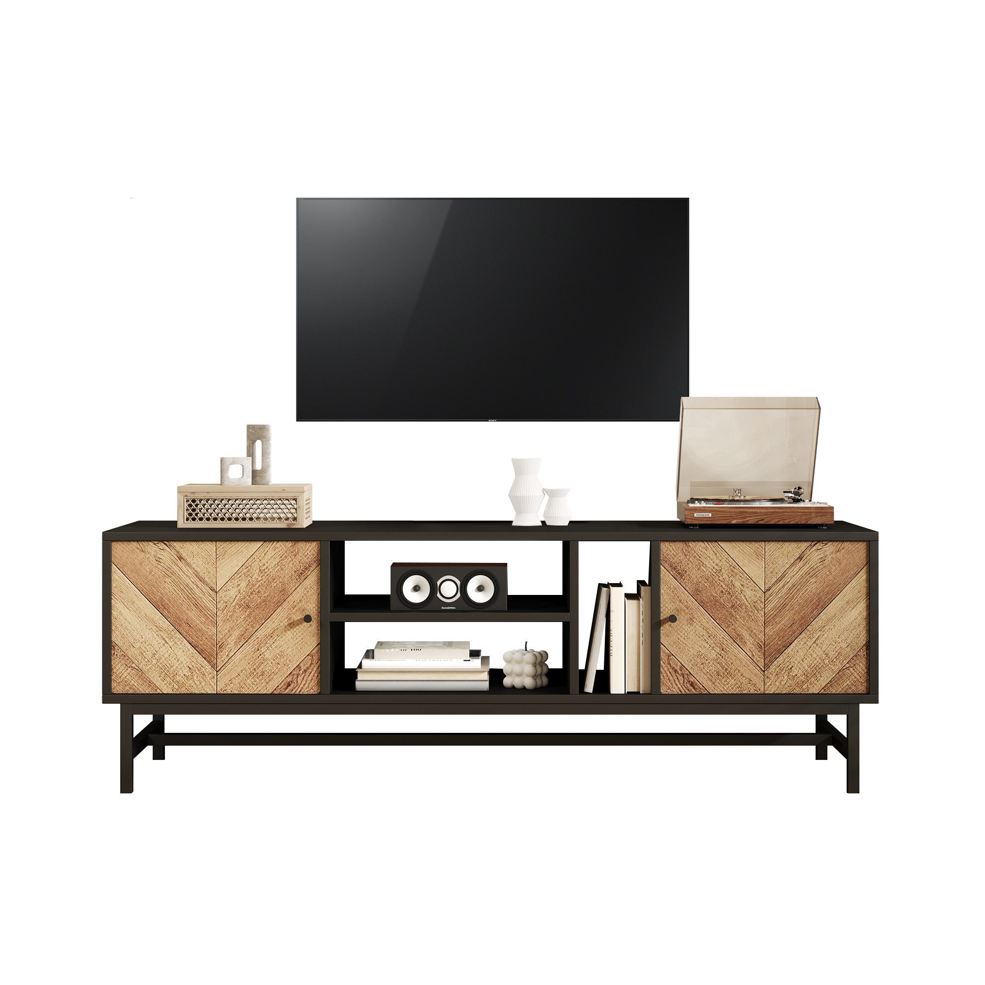 SOFTWEARY Lowboard Breite 150 cm, TV-Schrank, günstig online kaufen