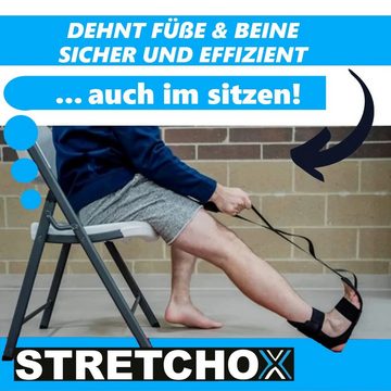 MAVURA Stretchband STRETCHOX Premium Stretch Band Yoga Fitness Bein Fuß Dehnung Gurt, Stretching Belt Bänderdehnung Beintraining