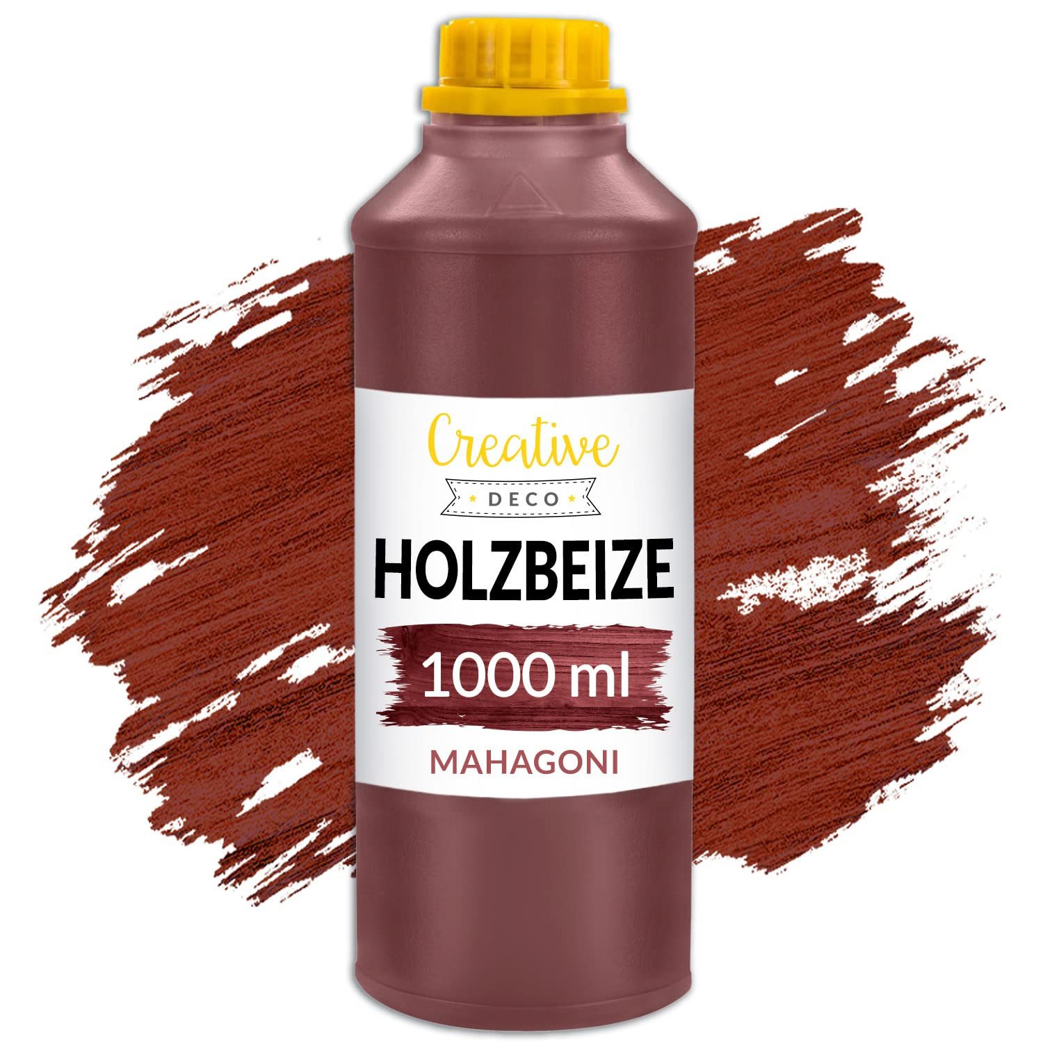 Creative Deco Holzbeize auf Wasserbasis 1L Holz Farbe, Schnelltrocknender Lack, Varnish