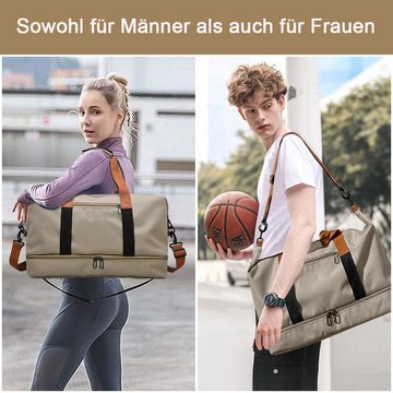 NUODWELL Sporttasche Sporttasche für Damen und Herren, Reisetasche Groß Handtasche