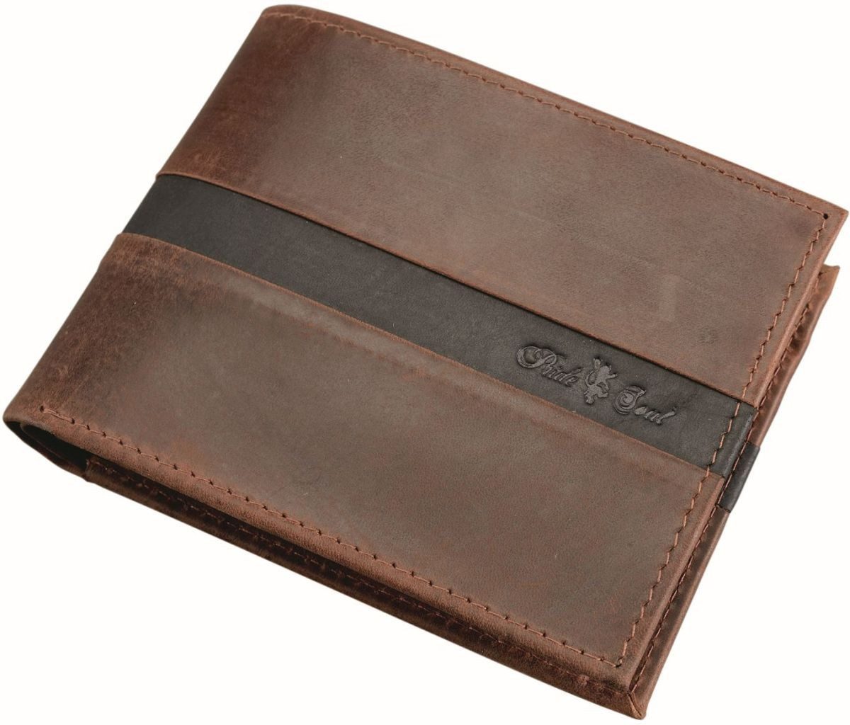 Gürteltasche Geldbörse Querformat 12,5x9,5cm Leder braun