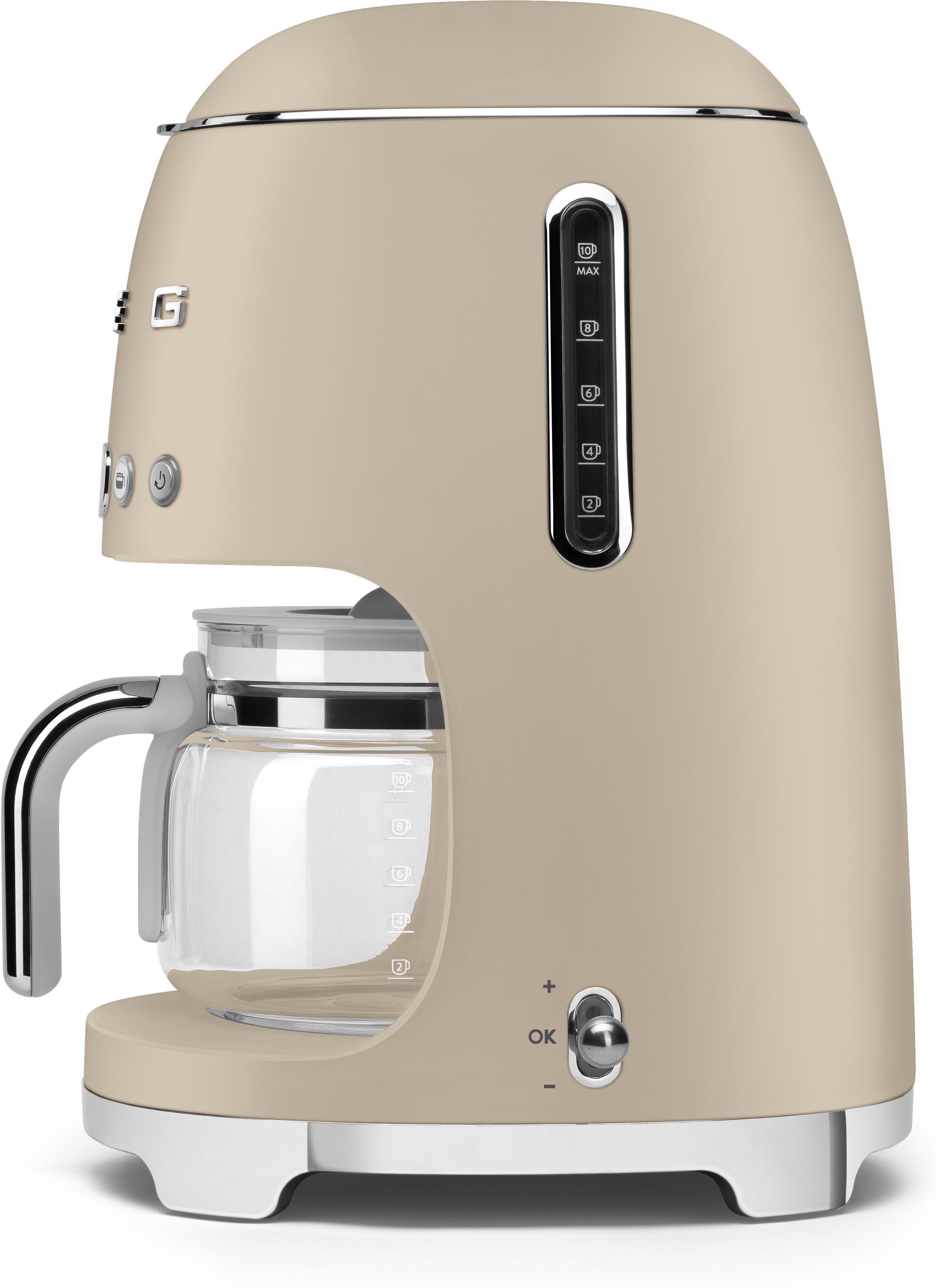 Smeg Filterkaffeemaschine DCF02MLMEU, 1,25l Kaffeekanne, 1x4