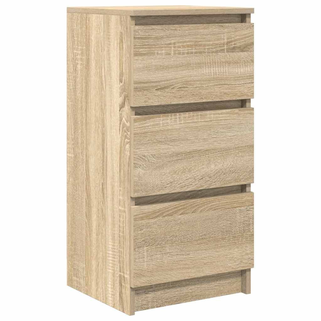 vidaXL Sideboard Sideboard Sonoma-Eiche 37,5x35x76 cm Holzwerkstoff (1 St)