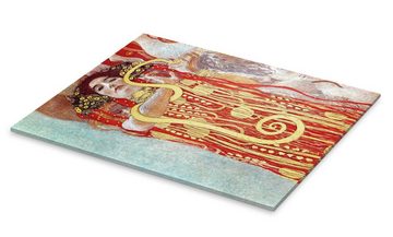 Posterlounge Acrylglasbild Gustav Klimt, Hygieia, Schlafzimmer Malerei