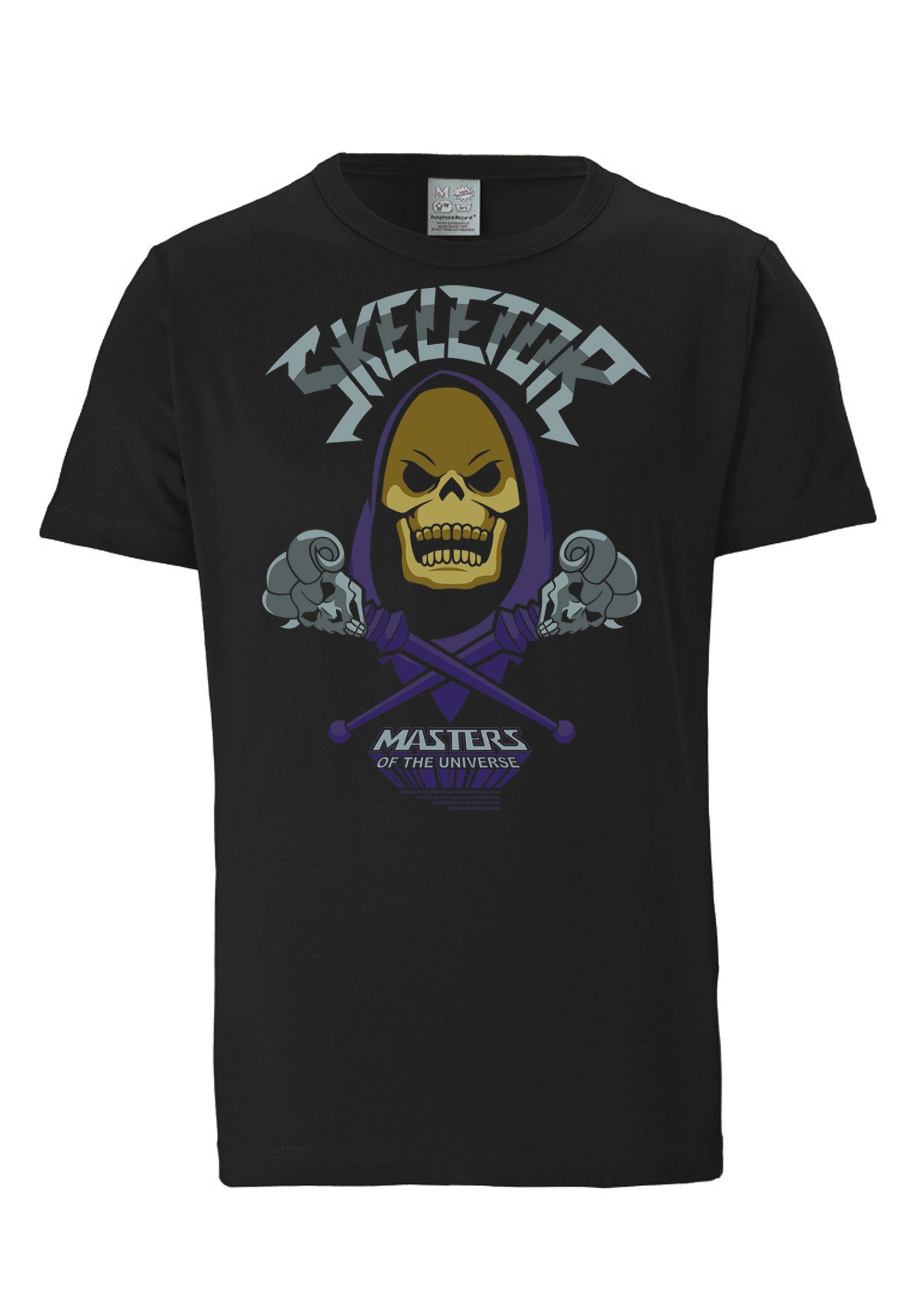 LOGOSHIRT T-Shirt großem Universe-Print The Skeletor Masters mit Of