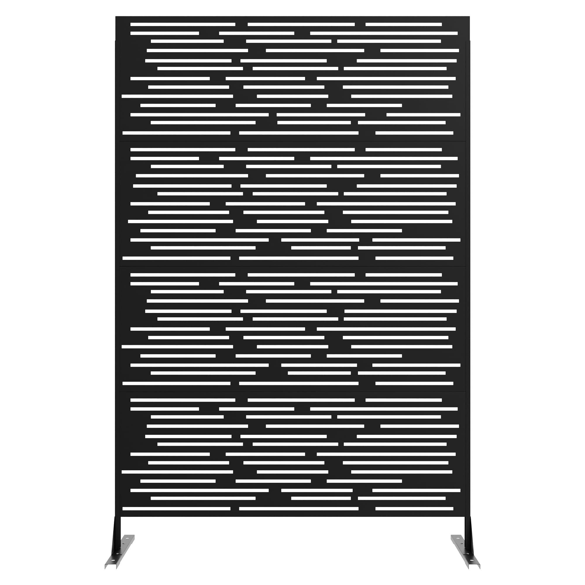 Paravent Metall Garten Zaun Panel Datenschutz Bildschirm für Garten Patio Rasen