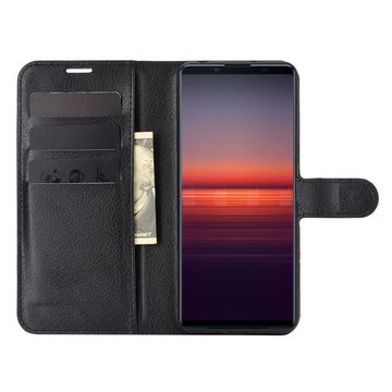 König Design Handyhülle Sony Xperia 5 II, Schutzhülle Schutztasche Case Cover Etuis Wallet Klapptasche Bookstyle