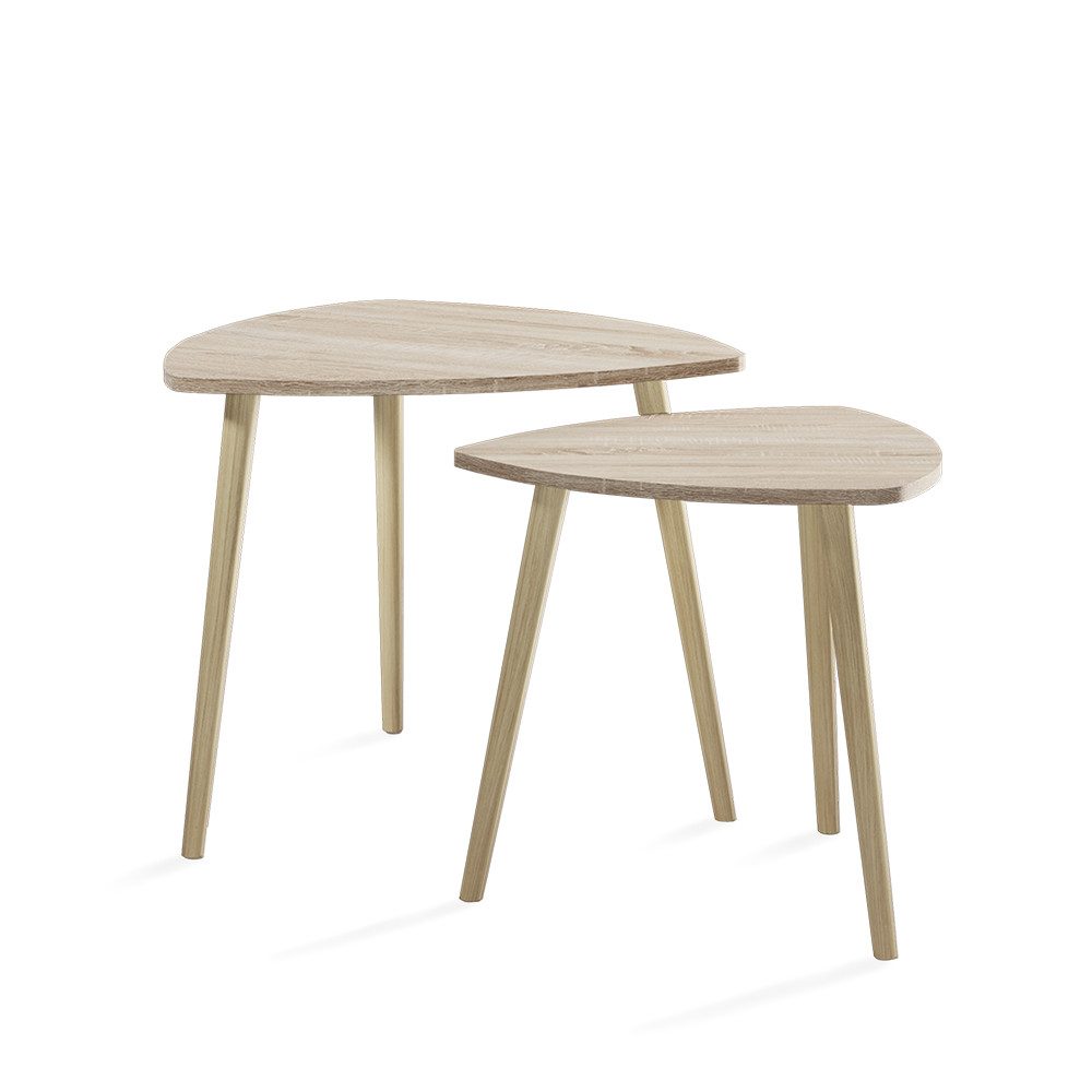 Vicco Couchtisch Twino, Sonoma, 60 x 50 cm 2er Set (2-St) günstig online kaufen