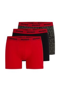 HUGO Boxer BOXERBR TRPLT DESIGN (Packung, 3-St) mit BOSS Logobund