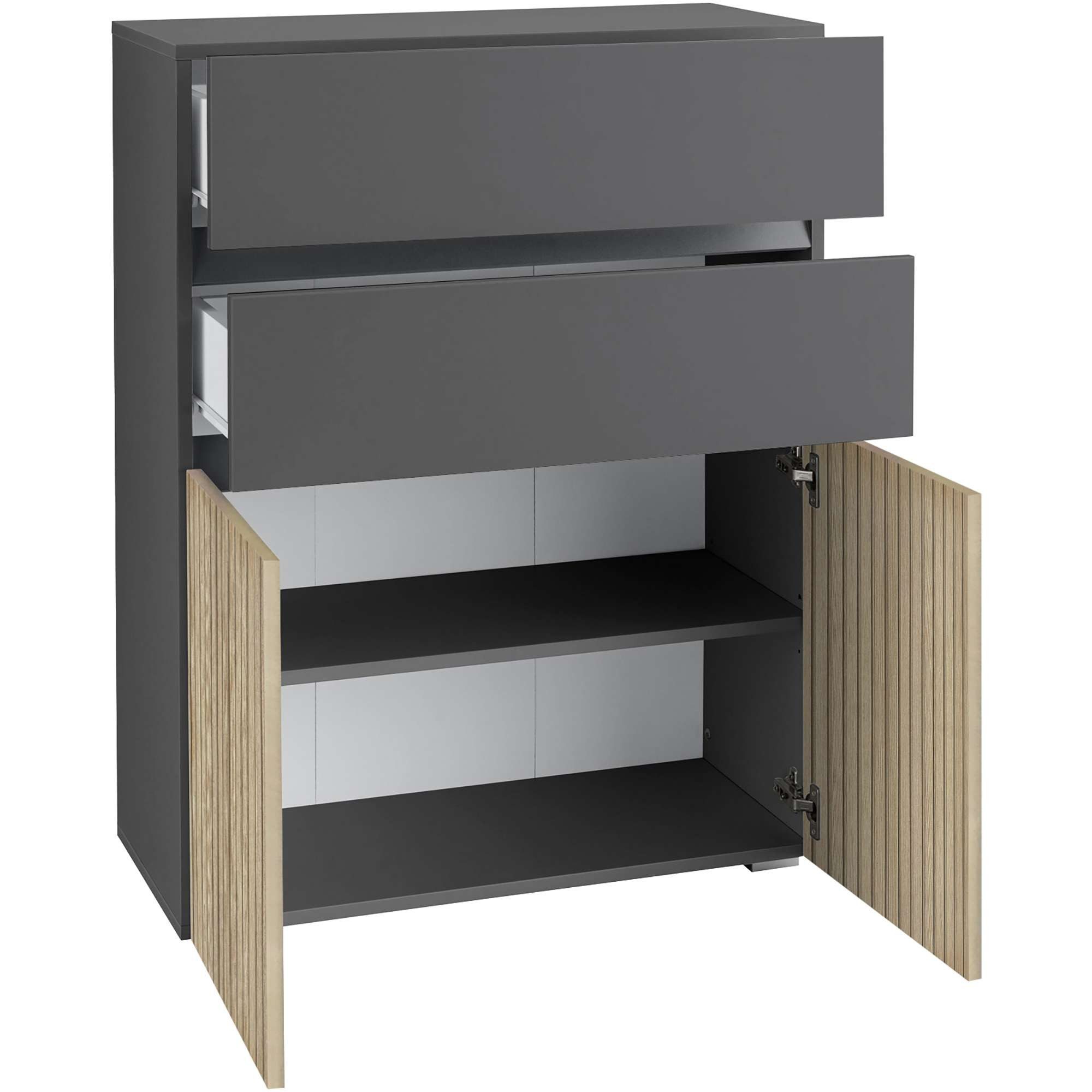 Home affaire Midischrank Wisla Höhe 98 cm, mit Türen & Schubkasten – Bild 4 von 5