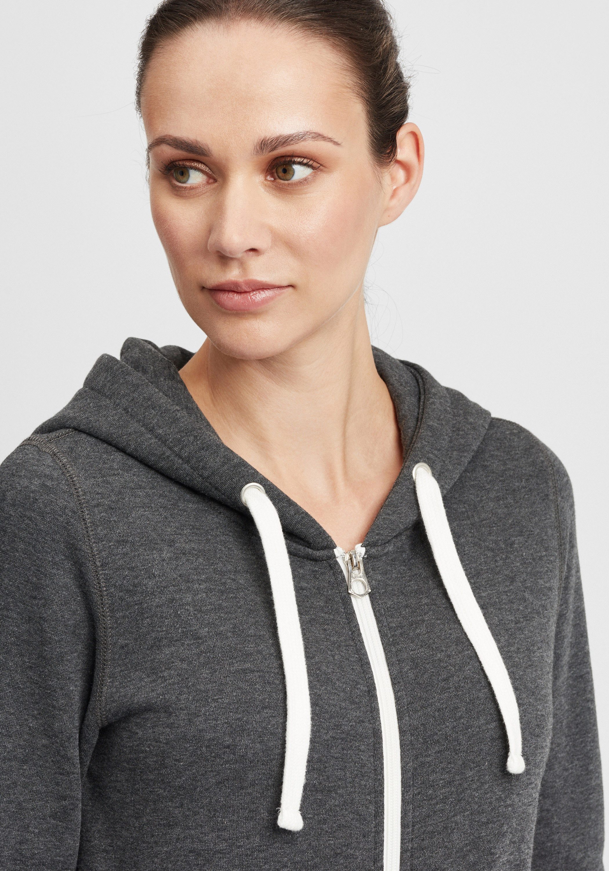 OXMO Kapuzensweatjacke OXOlinda Kapuzenpullover mit weicher Fleece-Innenseite – Bild 4 von 5