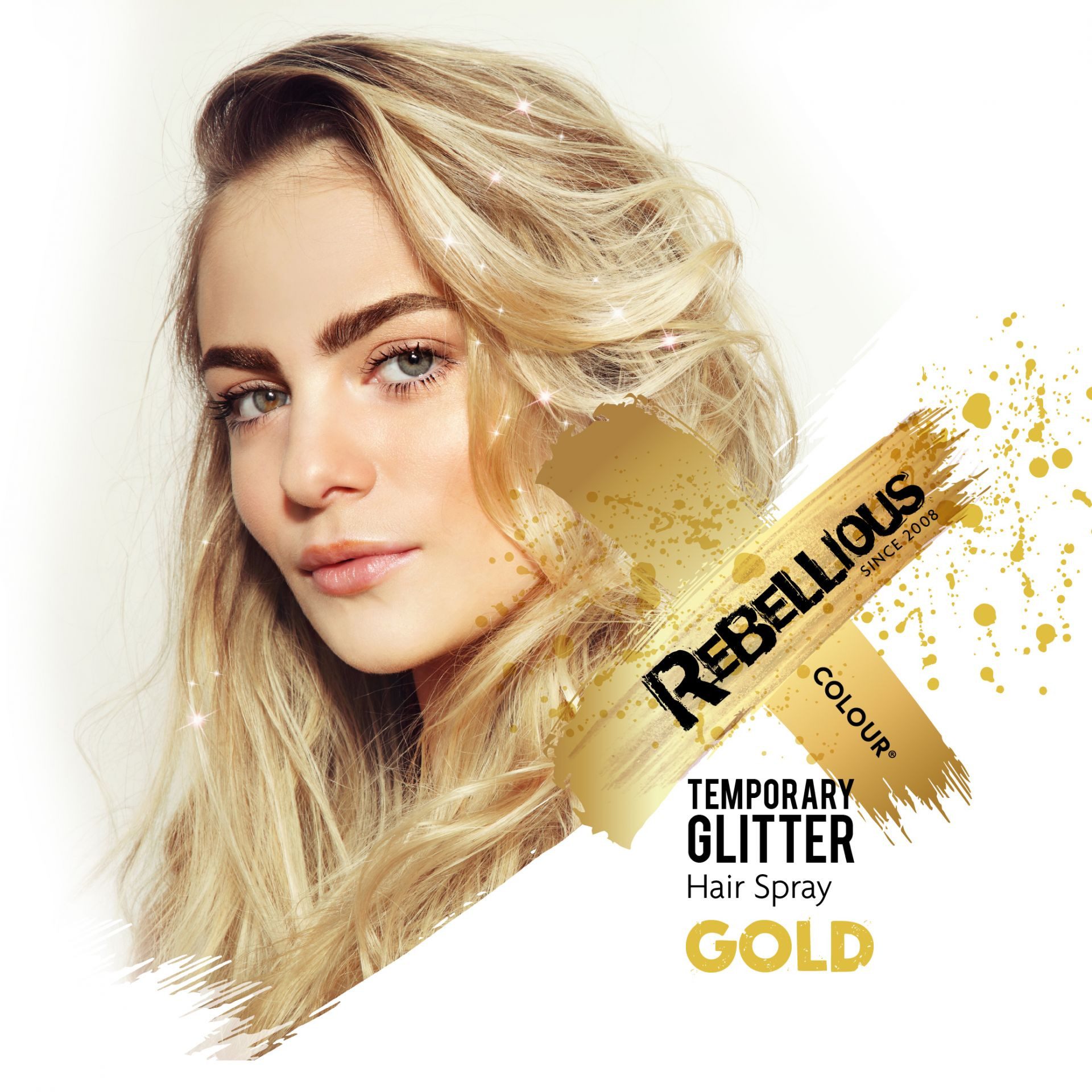 Orlob Haarfarbe Haarspray Glitzer Color Hair Spray farbiges Haar Sprühdose Farben, Vegan