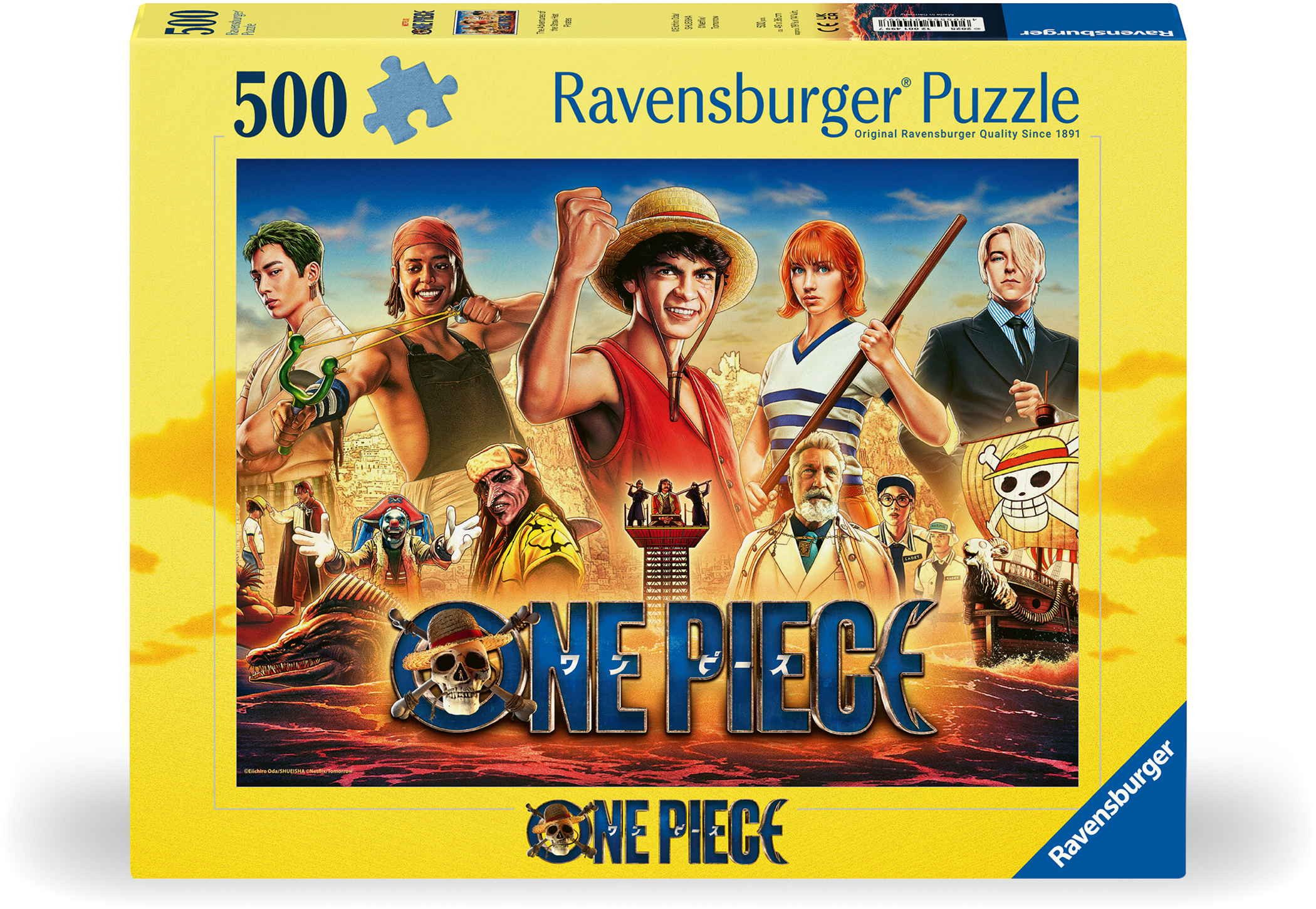 Ravensburger Puzzle 500 Teile Puzzle One Piece The Adventures Straw Hat Pirates 12001499, Puzzleteile