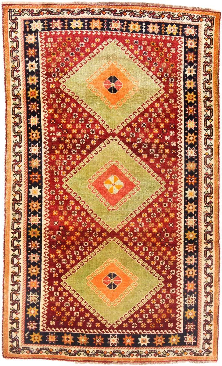 Orientteppich Ghashghai 127x215 Handgeknüpfter Orientteppich / Perserteppich, Nain Trading, rechteckig, Höhe: 12 mm