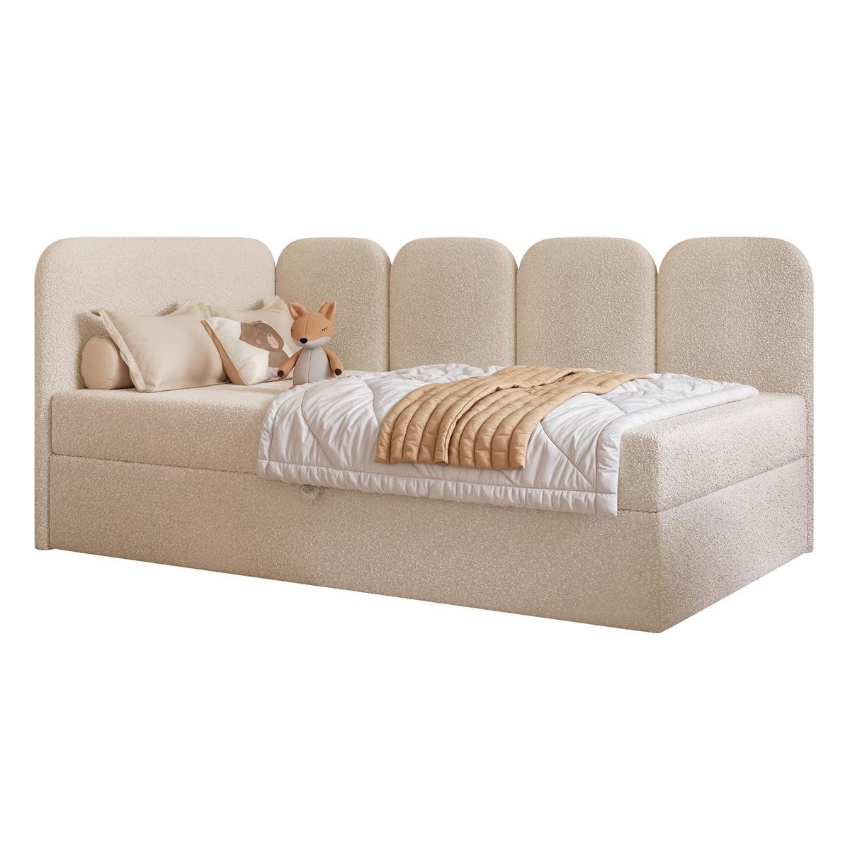 Compleo Boxspringbett Jugendbett DREAMY, Polsterbett mit Bettkasten, 80/90/ günstig online kaufen