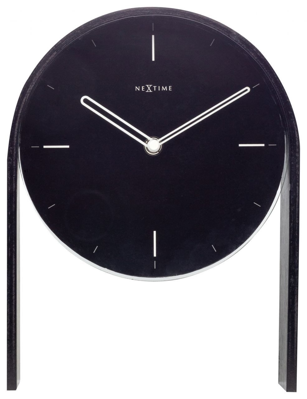 NEXTIME Standuhr Nextime Tischuhr Noa Table 27 x 21 cm schwarz