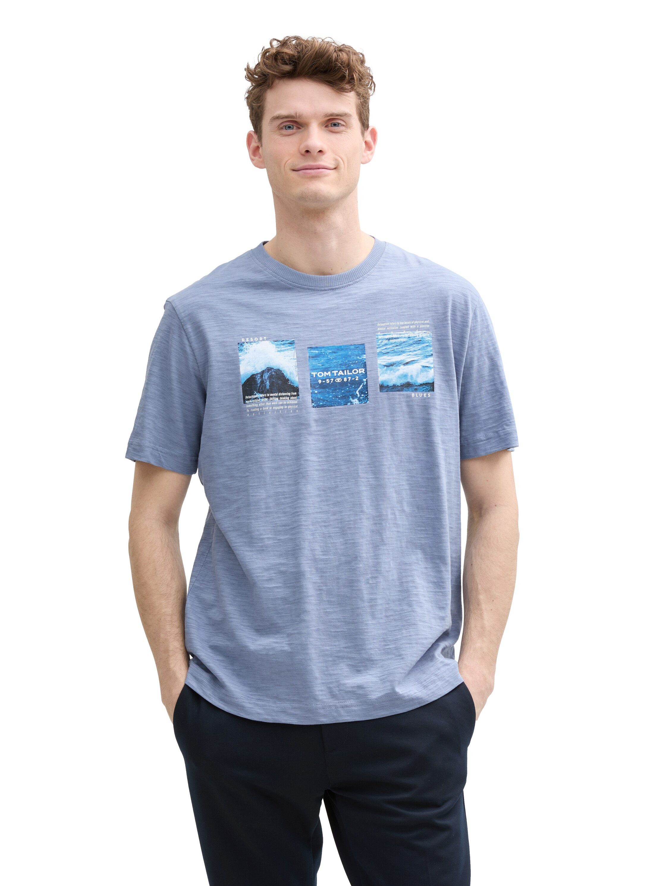 TOM TAILOR T-Shirt mit Front Print günstig online kaufen