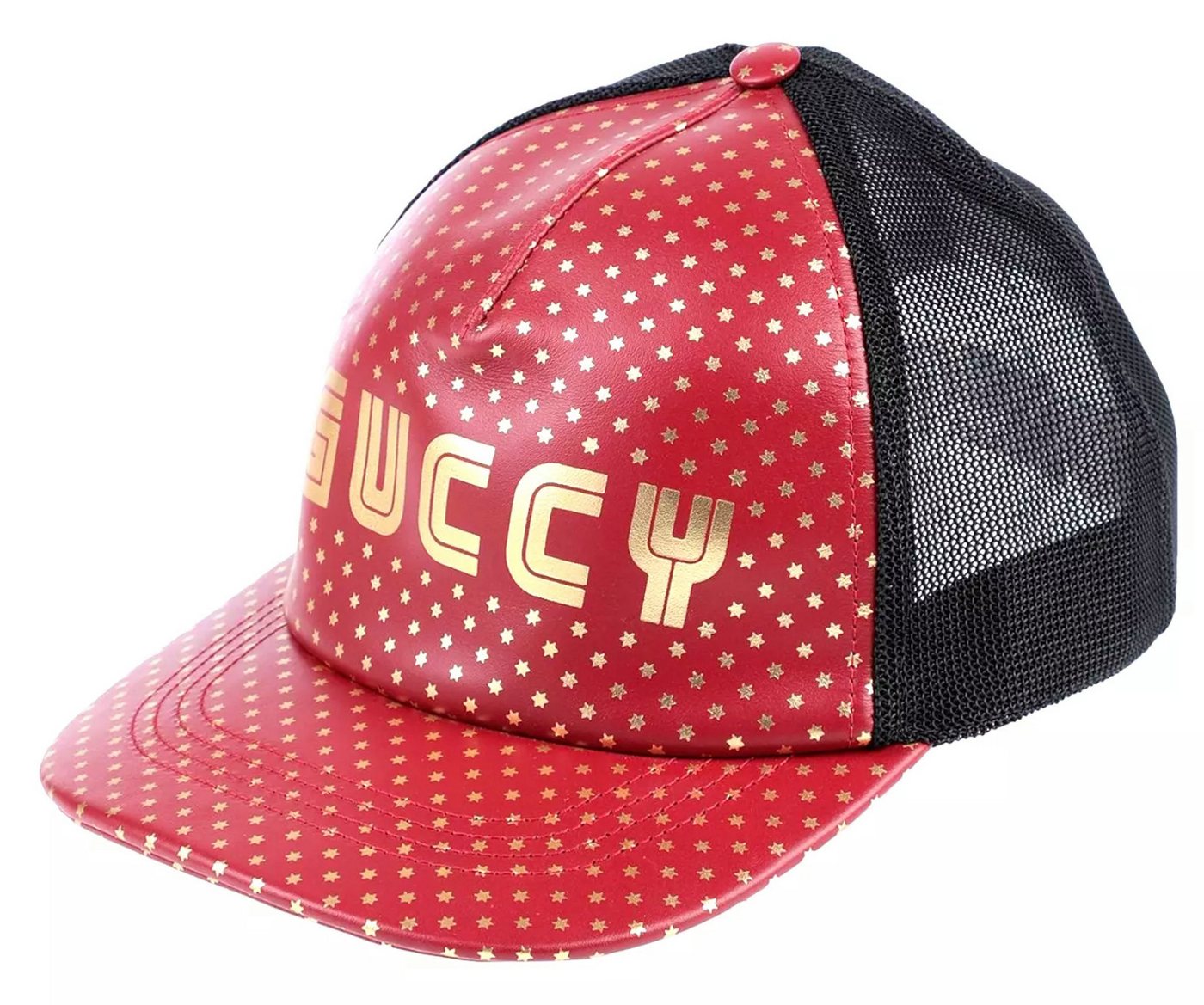GUCCI Baseball Cap X SEGA Kalbsleder GUCCY Stars 80er-Jahre Begrenzter Stückzahl, mehr produziertes Sammlerstück