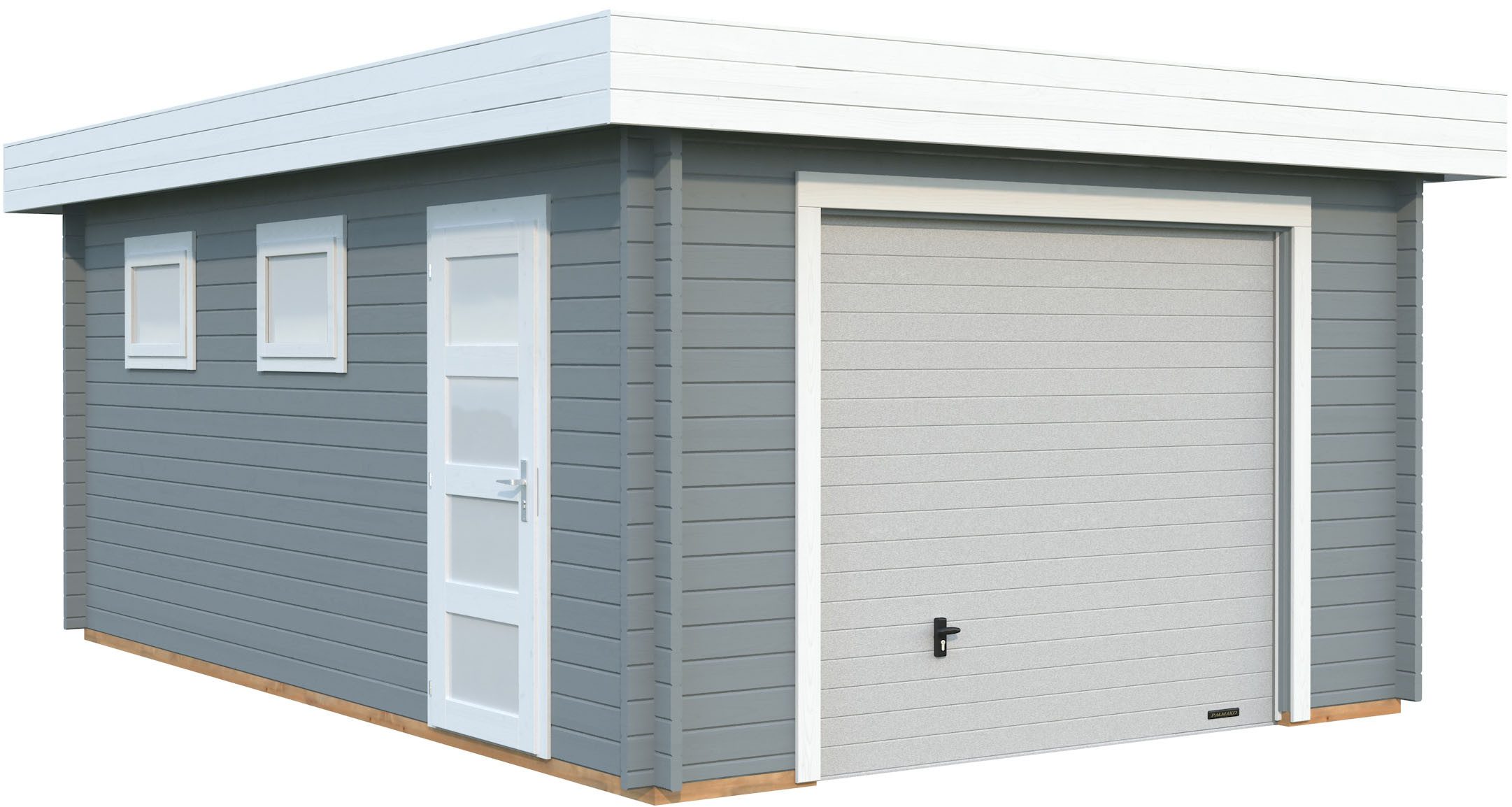 Palmako Garage Rasmus, mit Sektionaltor, BxTxH: 420x598x253 cm