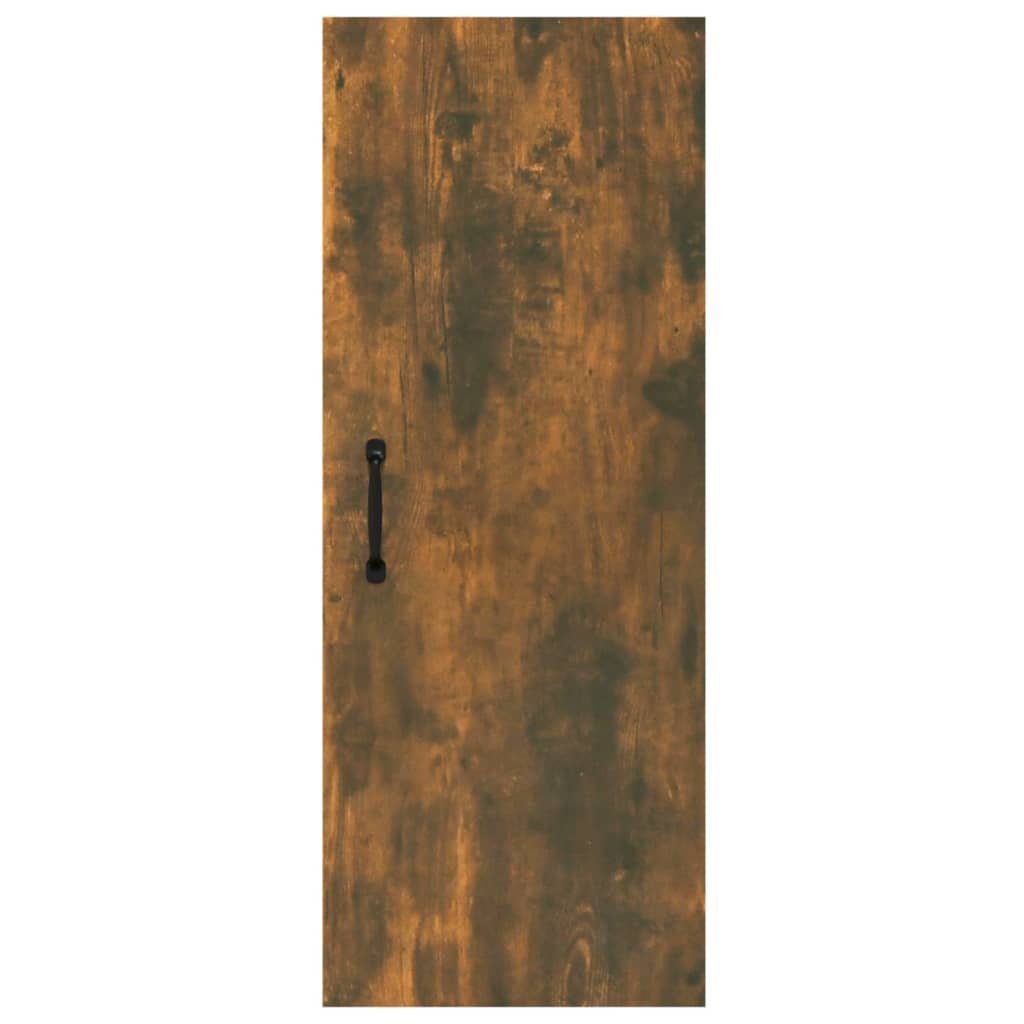 Regal Holzwerkstoff, 1-tlg. vidaXL Hängeschrank Räuchereiche cm 34,5x34x90