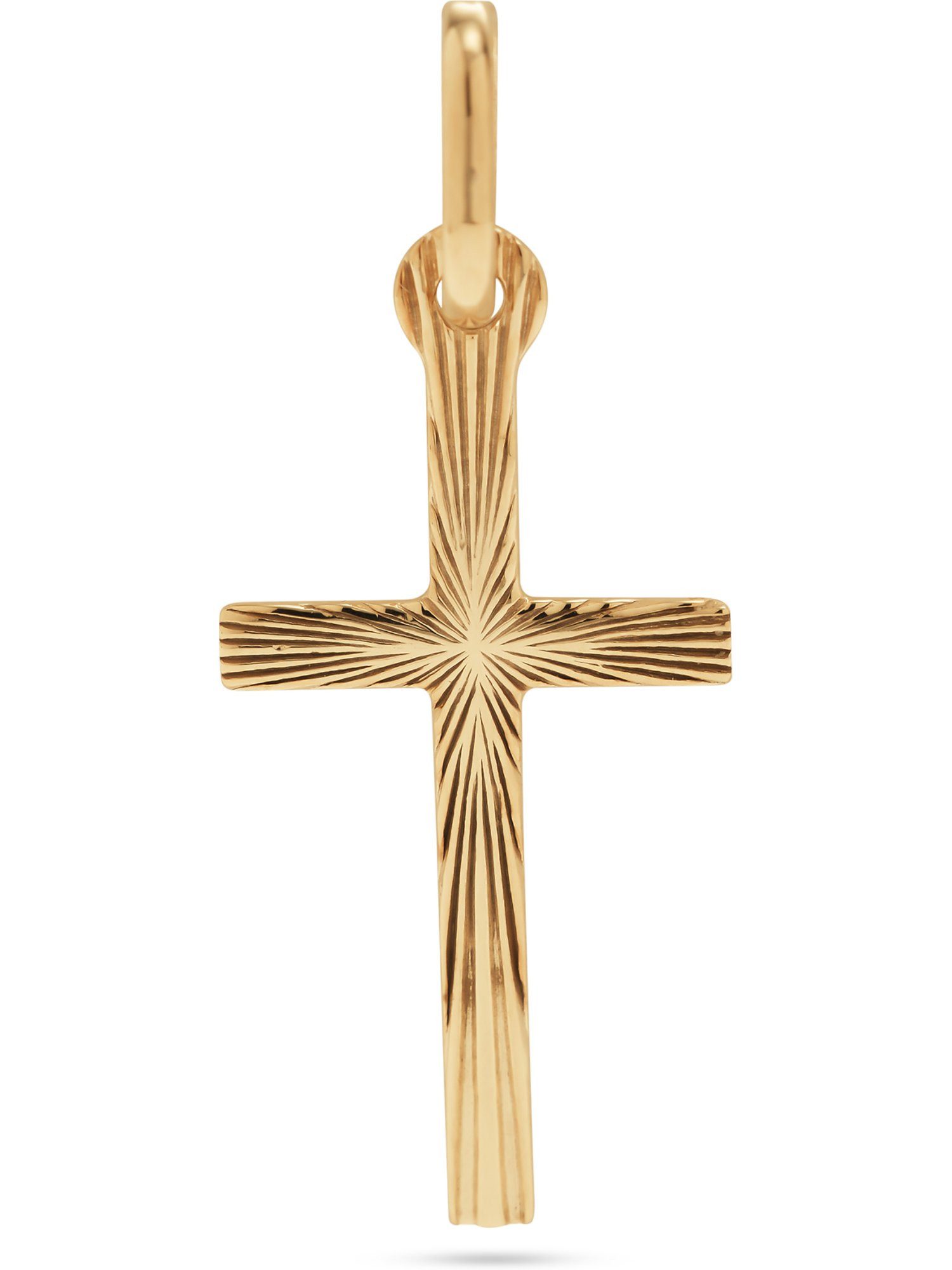 FAVS Kettenanhänger FAVS Damen-Anhänger 375er Gelbgold Kreuz