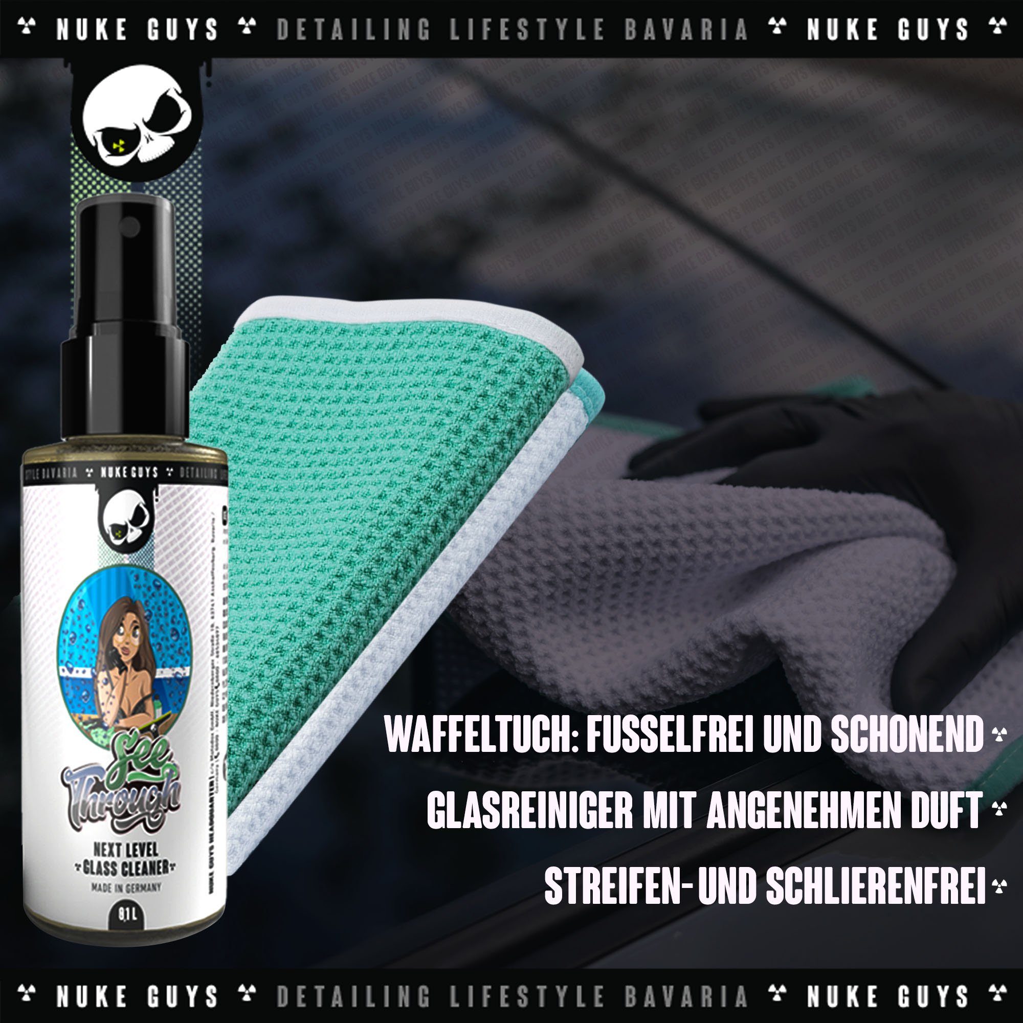 Nuke Guys Car Interior Cleaning Wash Kit - Microfiber Cloths - Brushes Car Cleaning Products (Set, [8-Piece Car Interior Cleaning Care Kit Car Care Interior Cleaning Kit - All Inclusive])