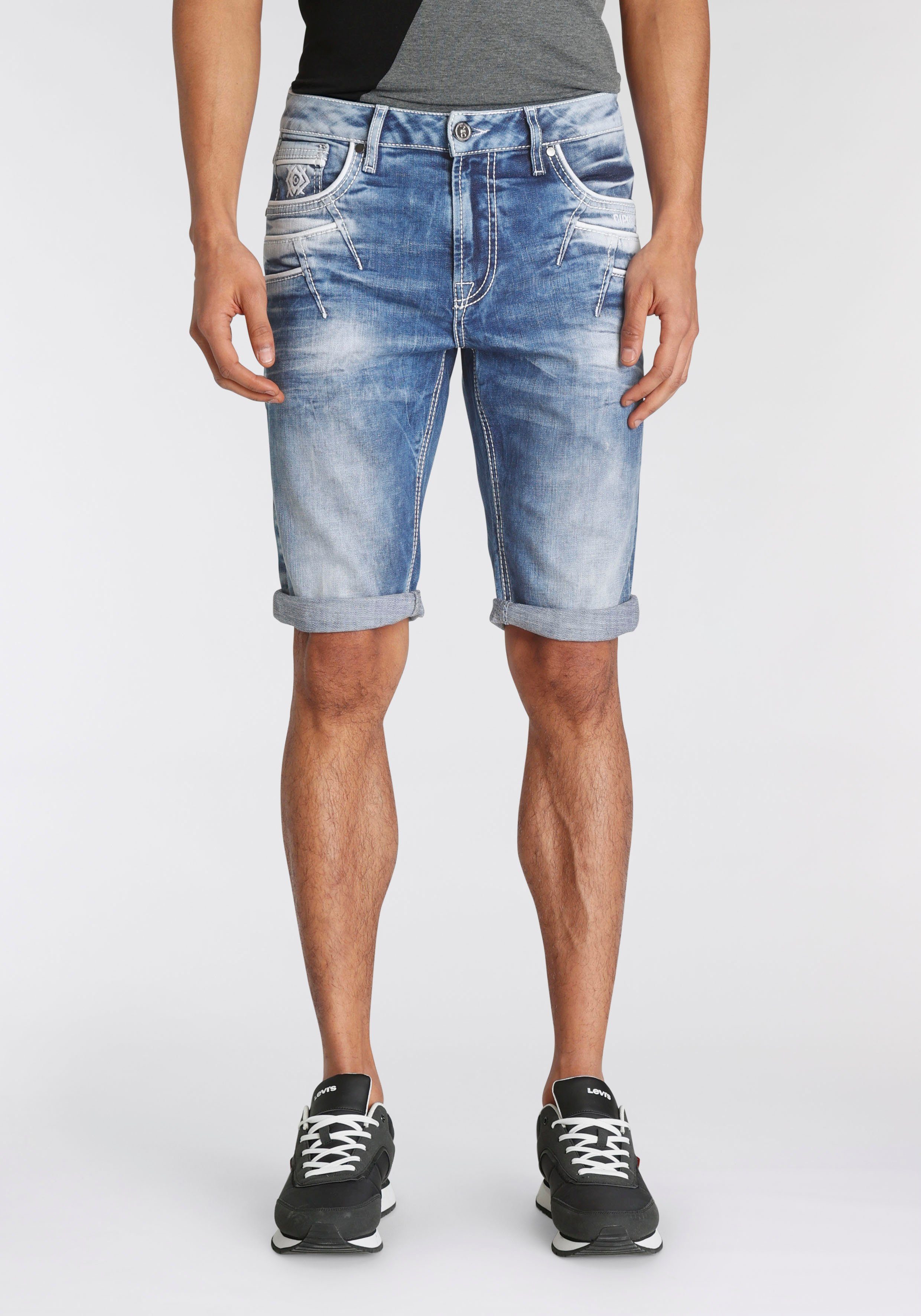 Cipo & Baxx Bermudas in Denim günstig online kaufen